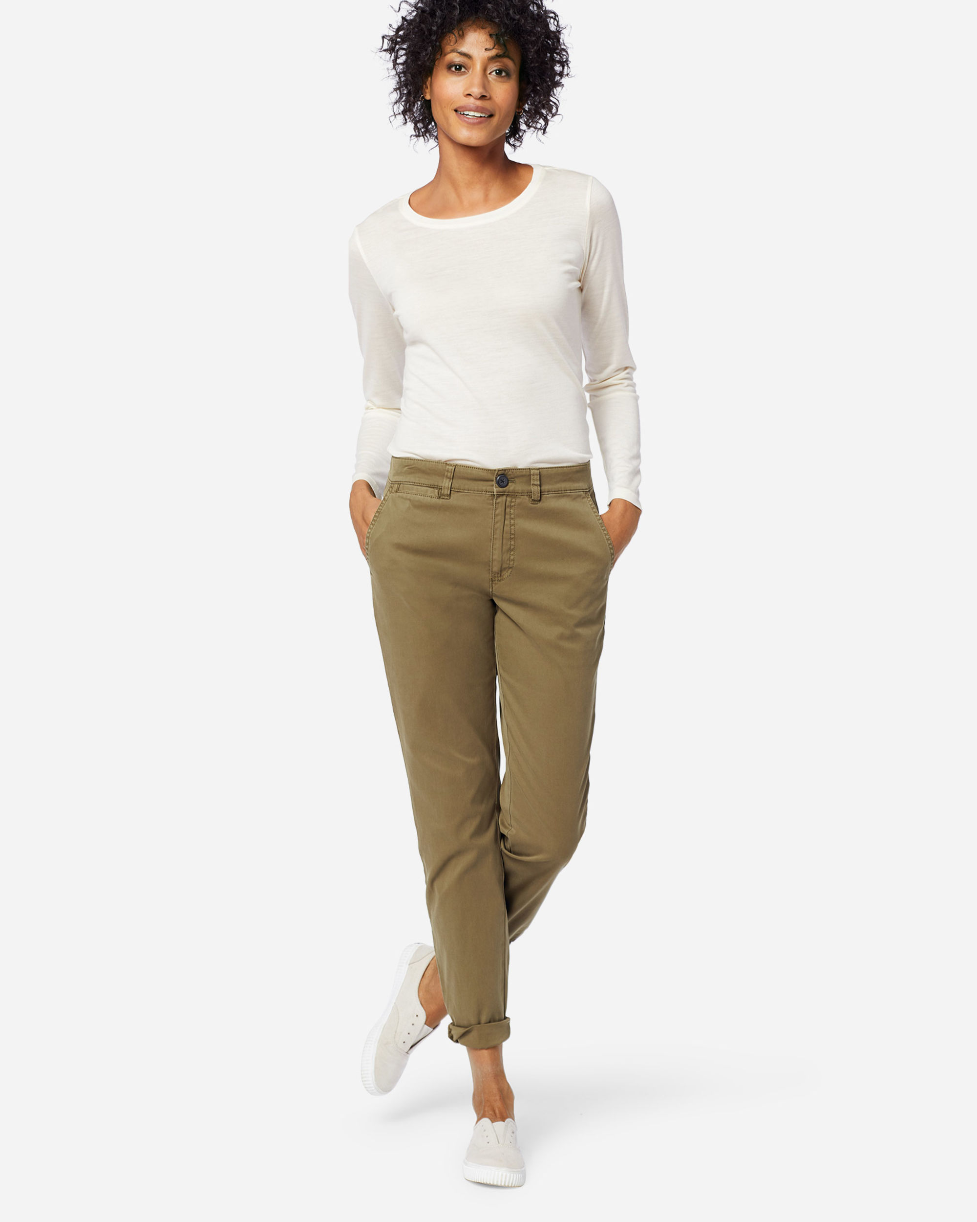 Old Navy High-Waisted OGC Chino Pants for Women beige - 792006152