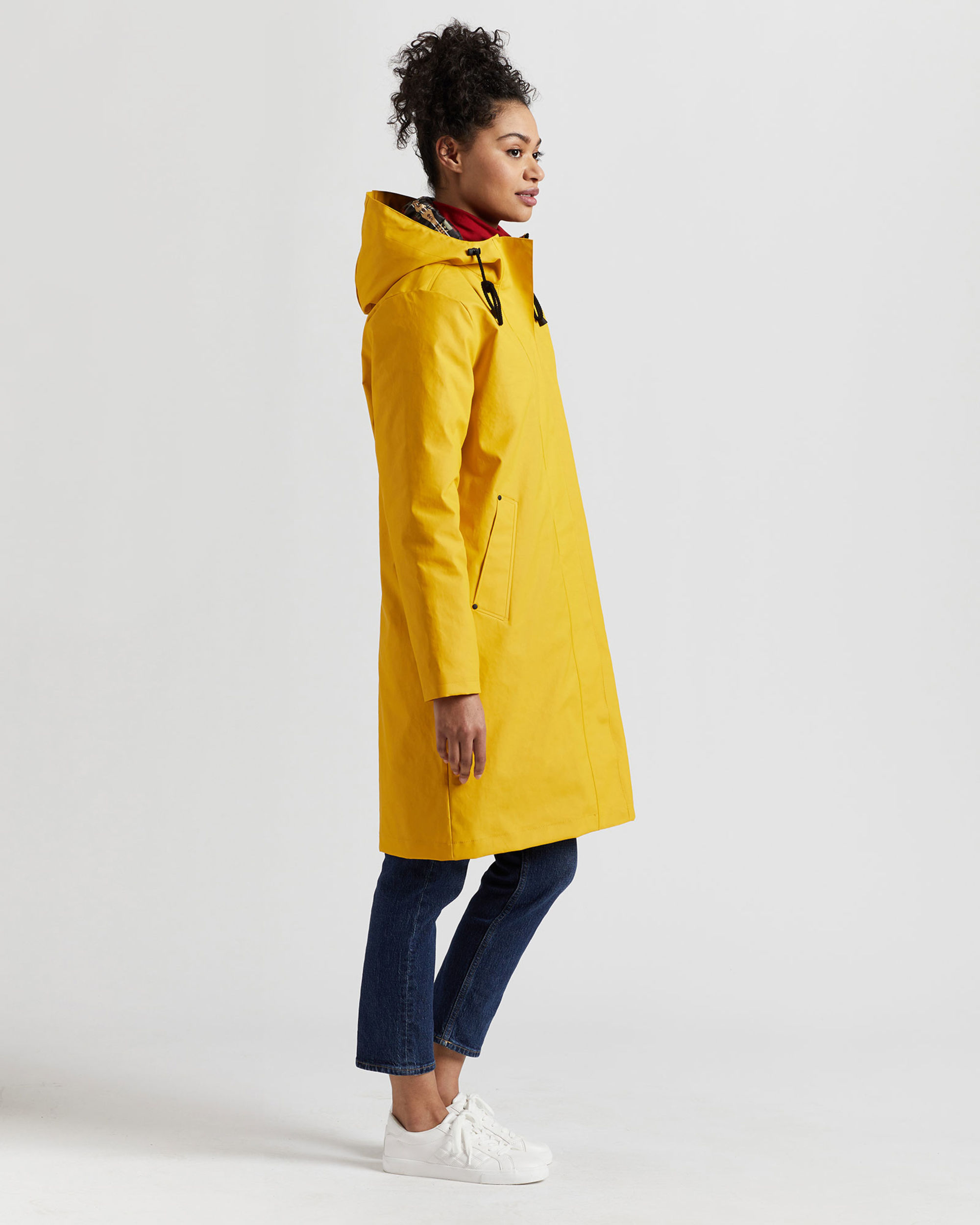 Yellow waterproof discount coat womens
