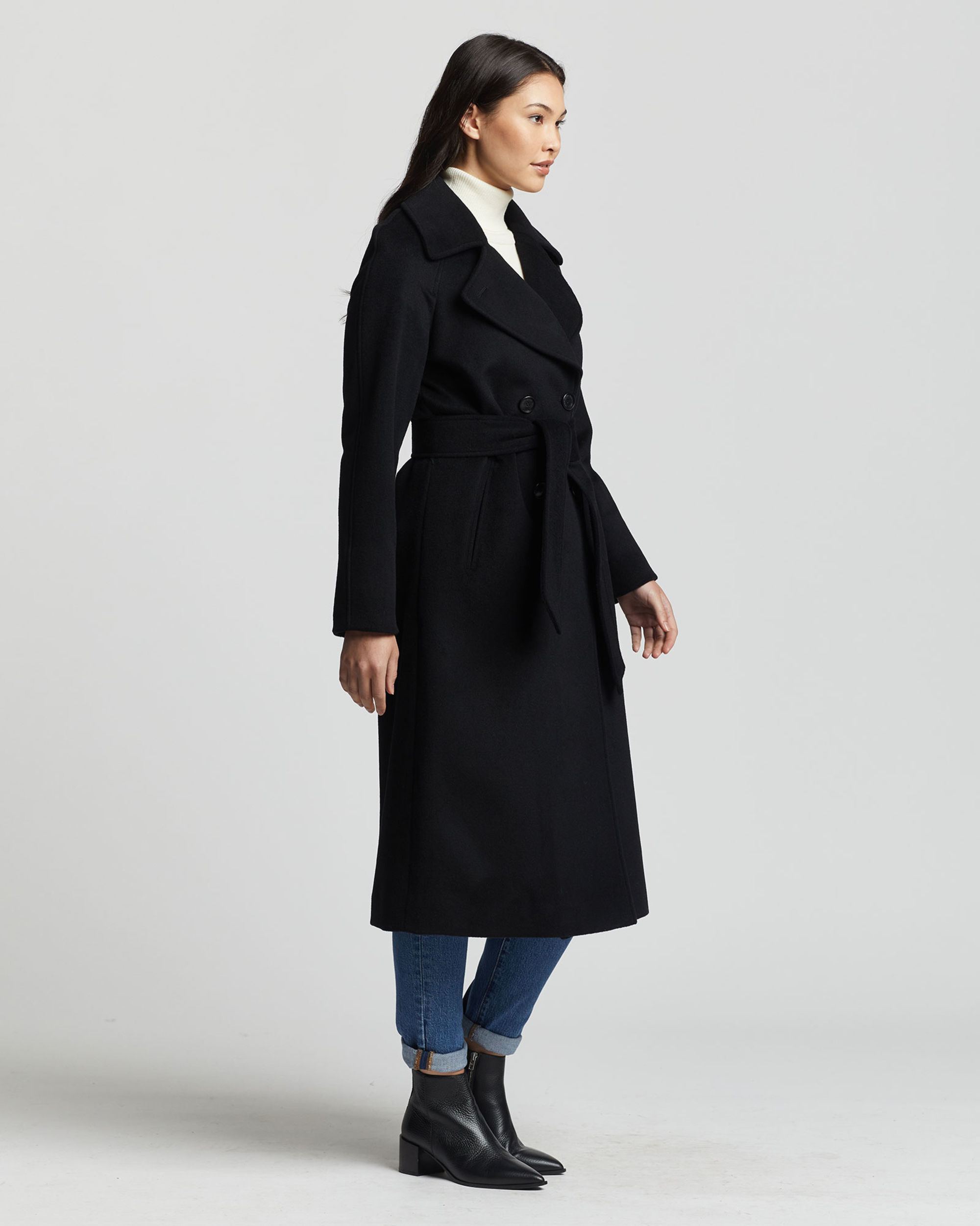 Look Stylish & Feel Cozy in Women's Uptown Long Wool Coat