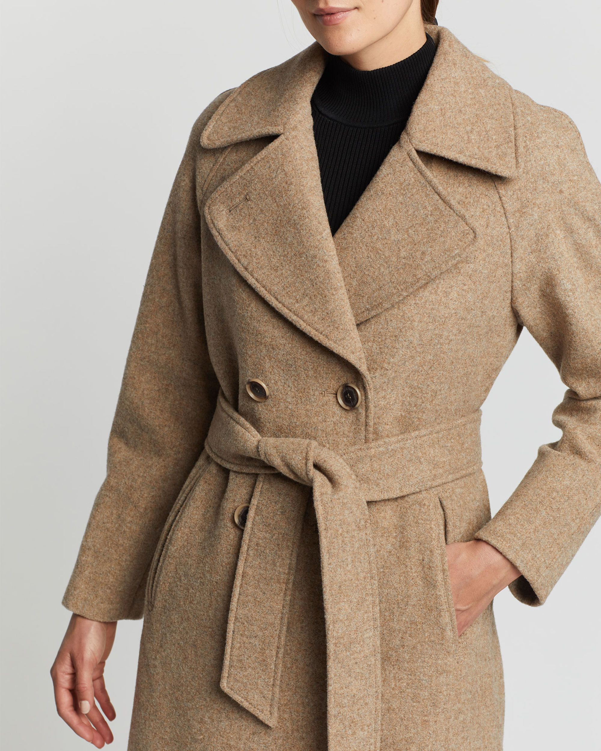 Look Stylish & Feel Cozy in Women's Uptown Long Wool Coat