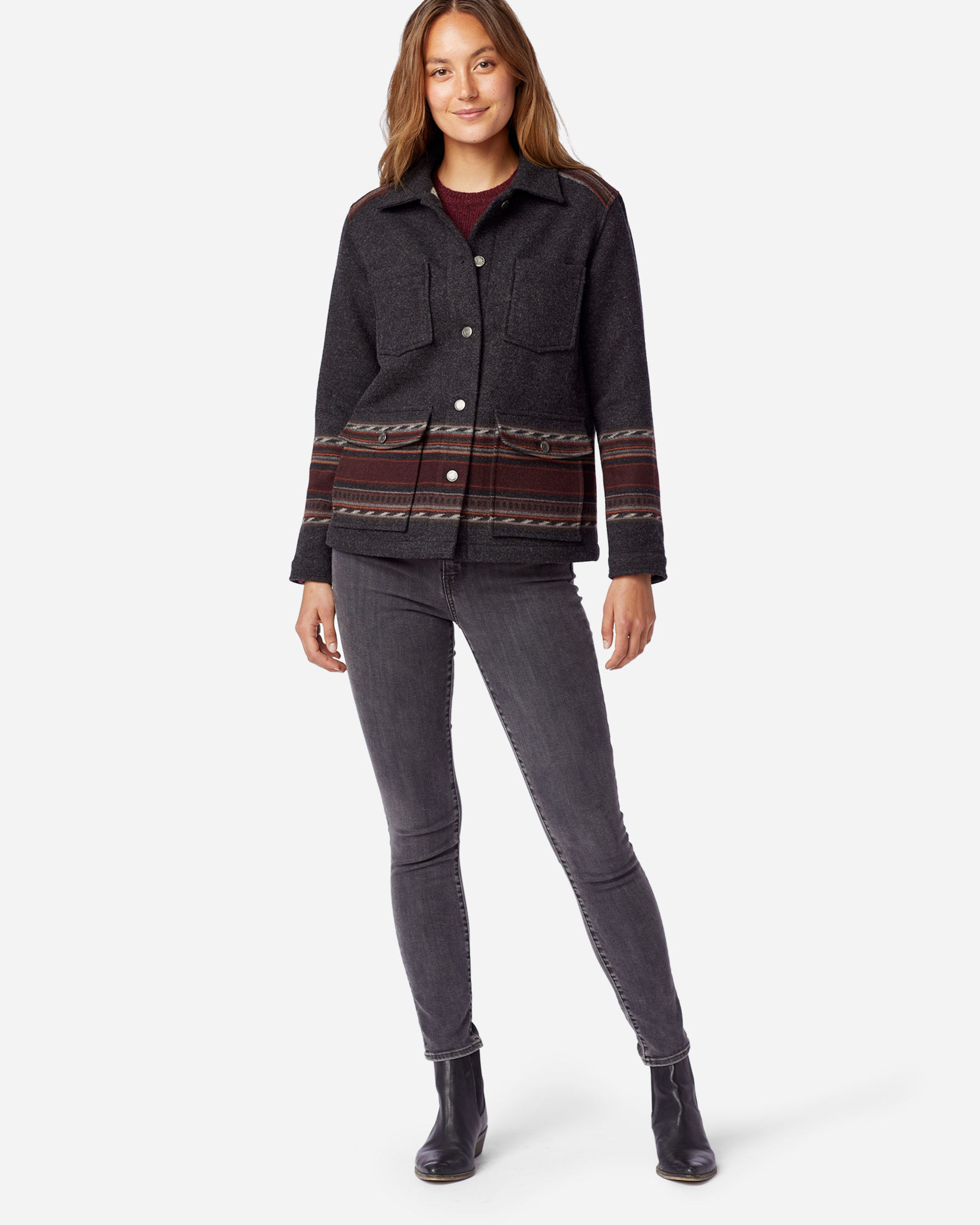 WOMEN S WESTERN HORIZONS WOOL COAT