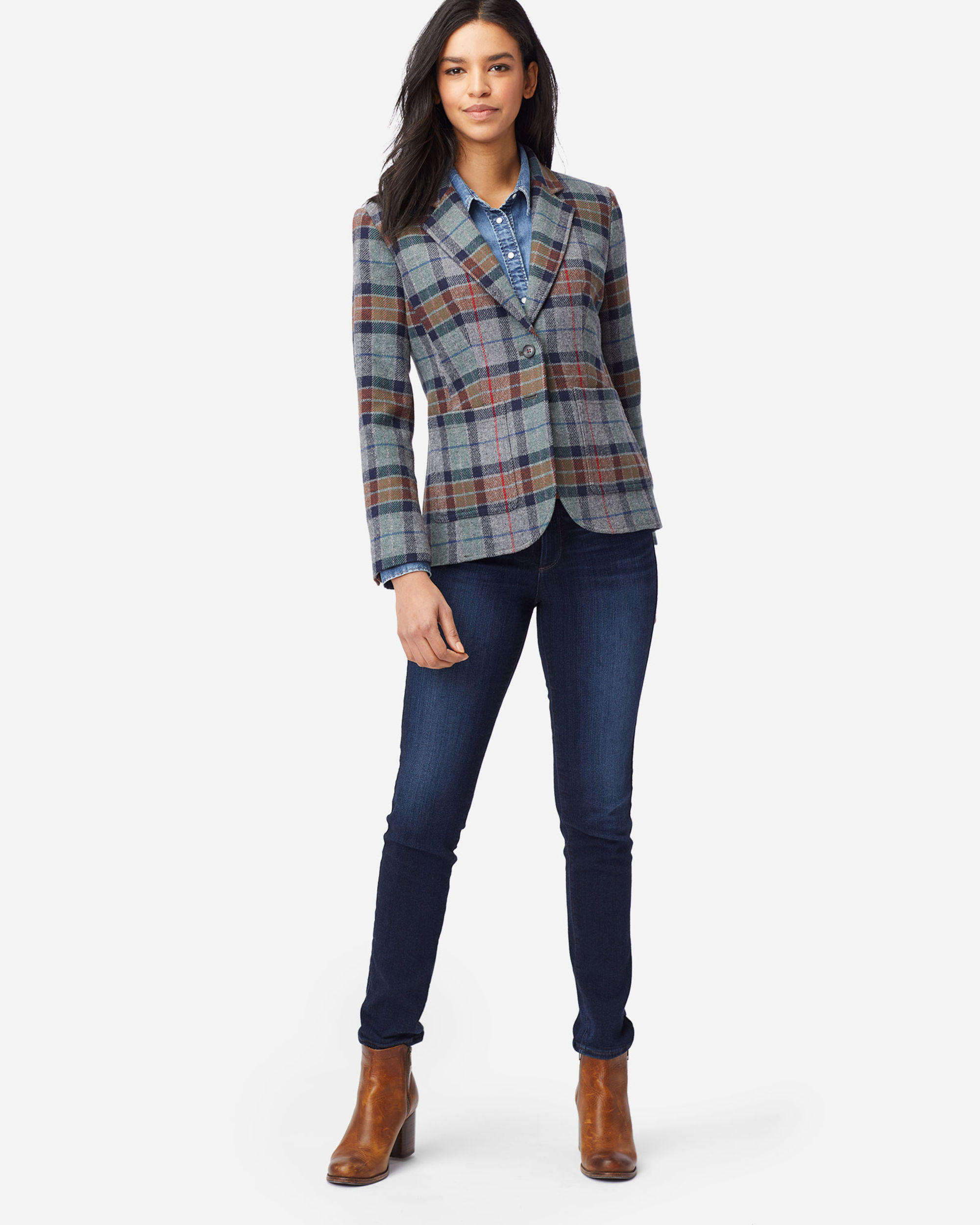 WOMEN S BRYNN OREGON TWEED WOOL BLAZER