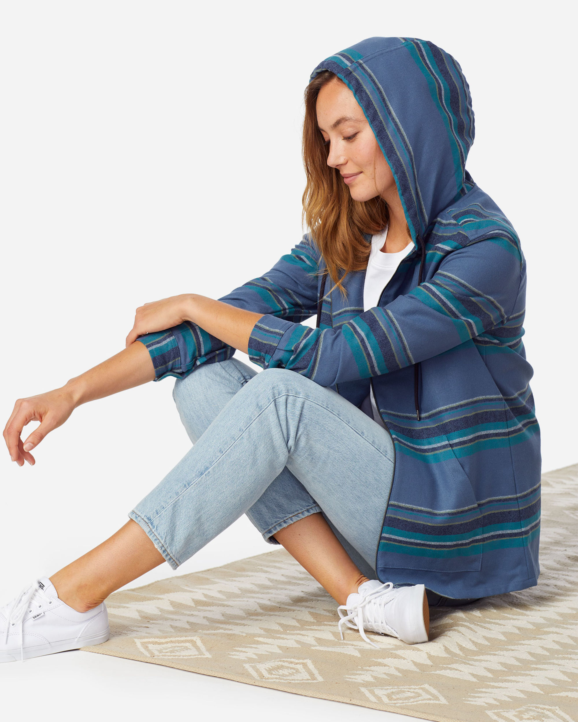 WOMEN'S BOYFRIEND WOOL ZIP HOODIE | Pendleton