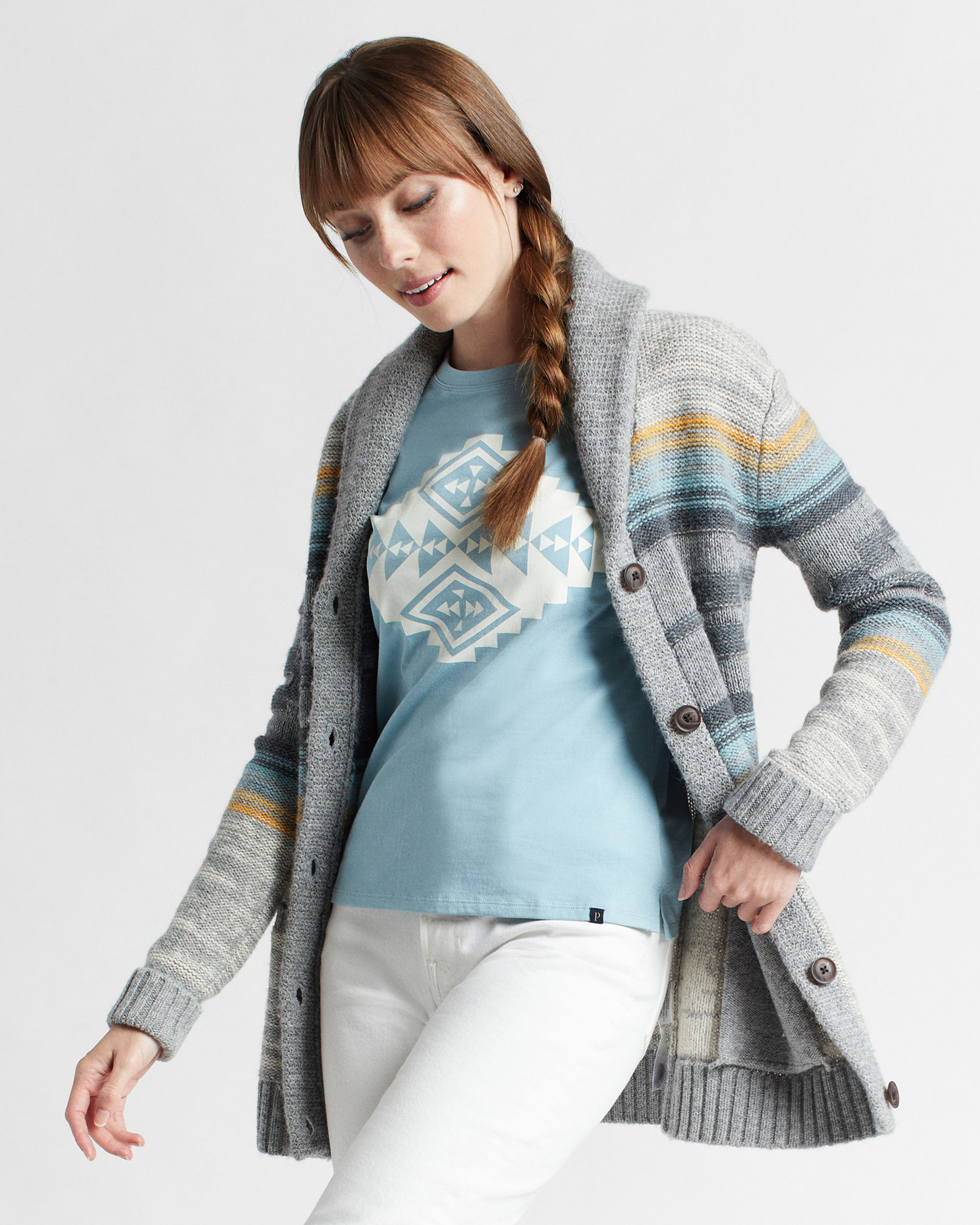 WOMEN S HERITAGE SHETLAND WOOL CARDIGAN