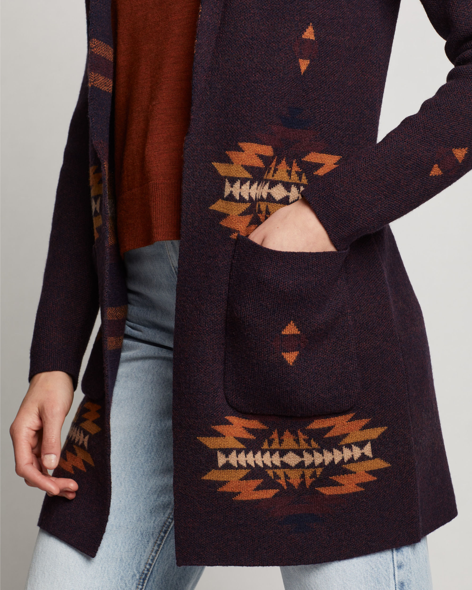 Women's Shawl-Collar Merino Cardigan | Pendleton