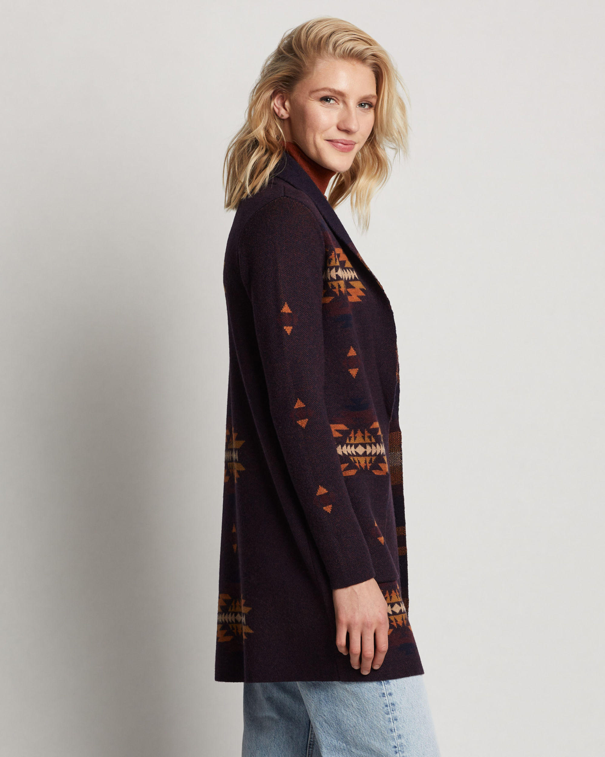 Women's Shawl-Collar Merino Cardigan | Pendleton