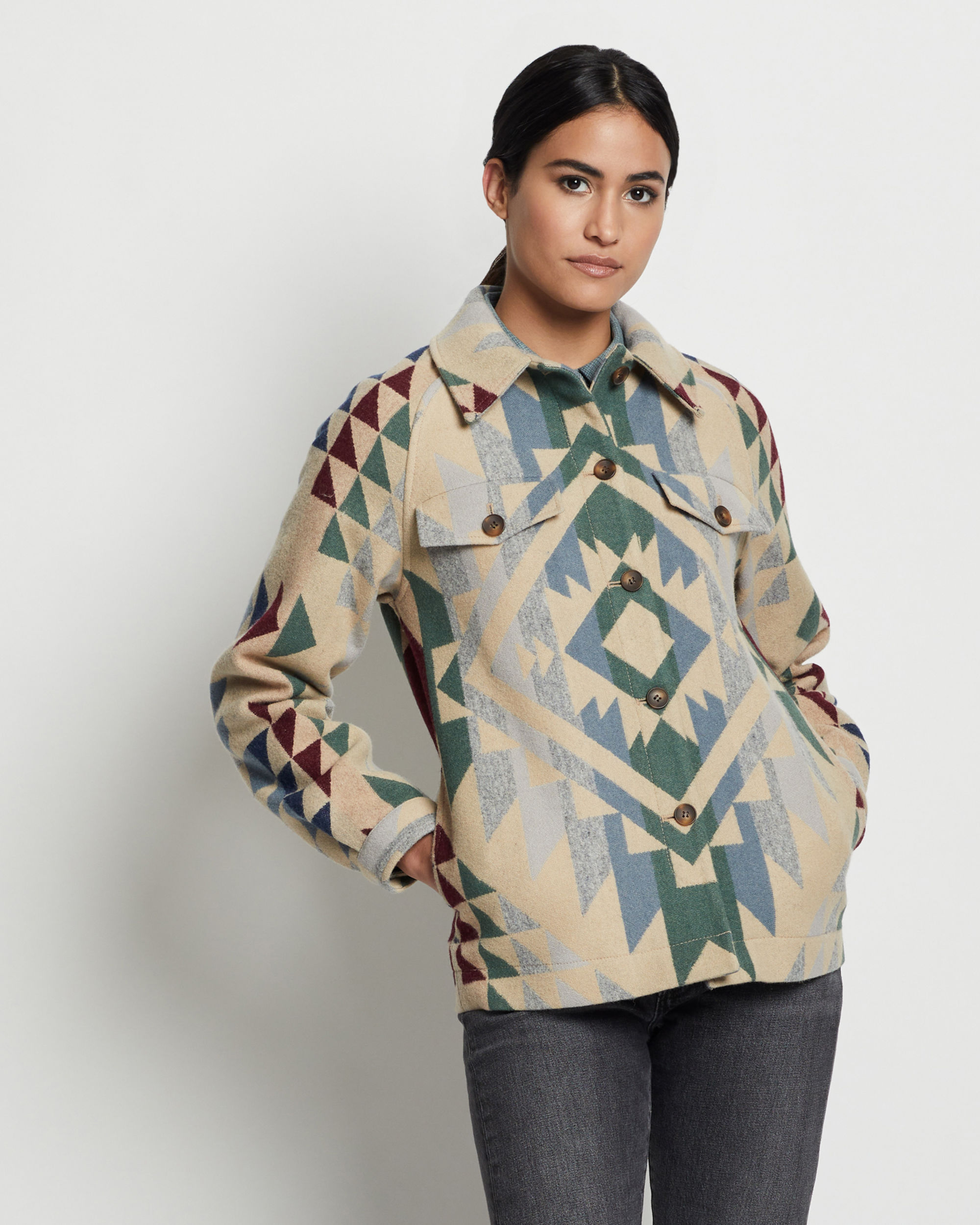 Pendleton women's wool jacket new arrivals