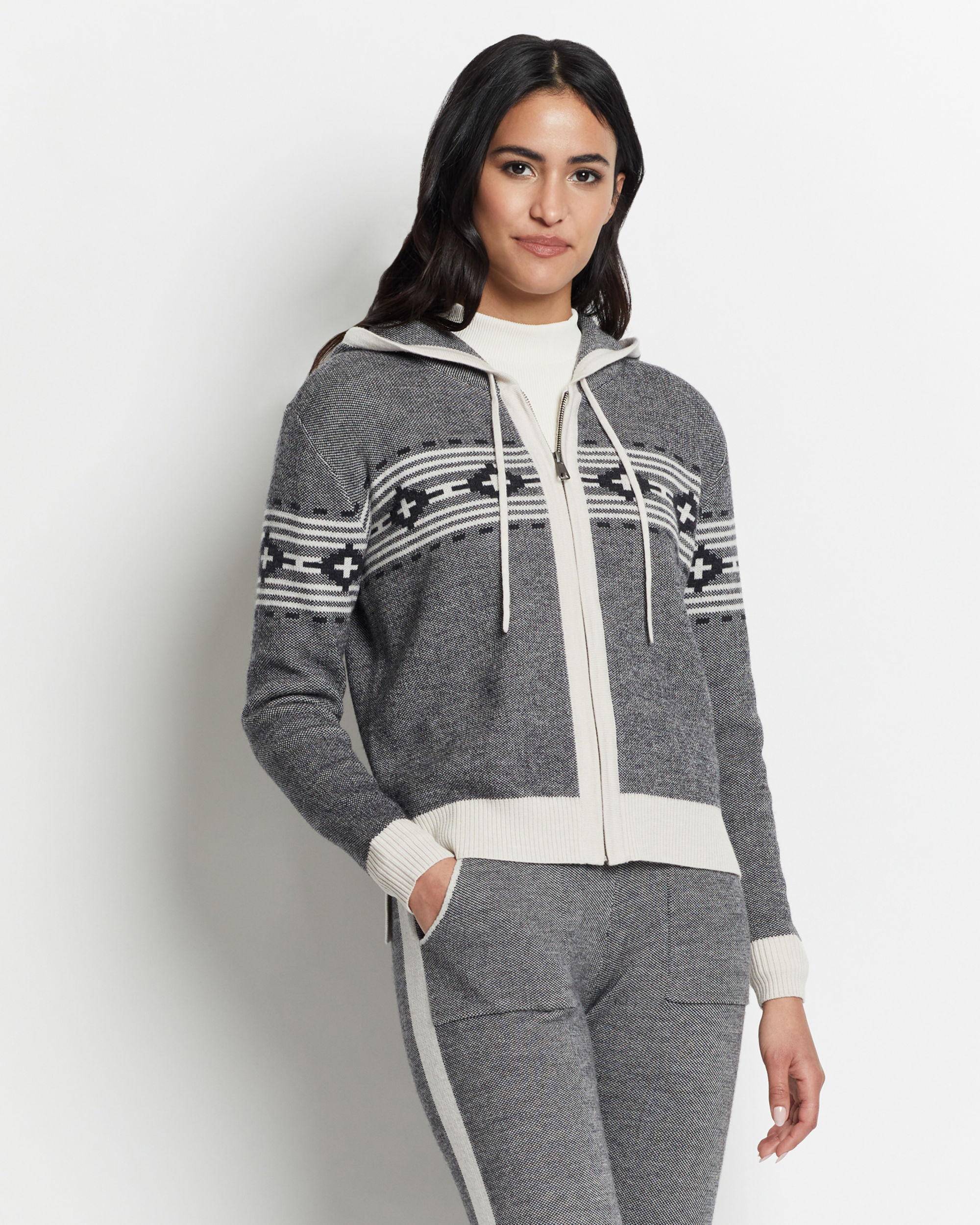 Women's Graphic Merino Zip Hoodie | Pendleton