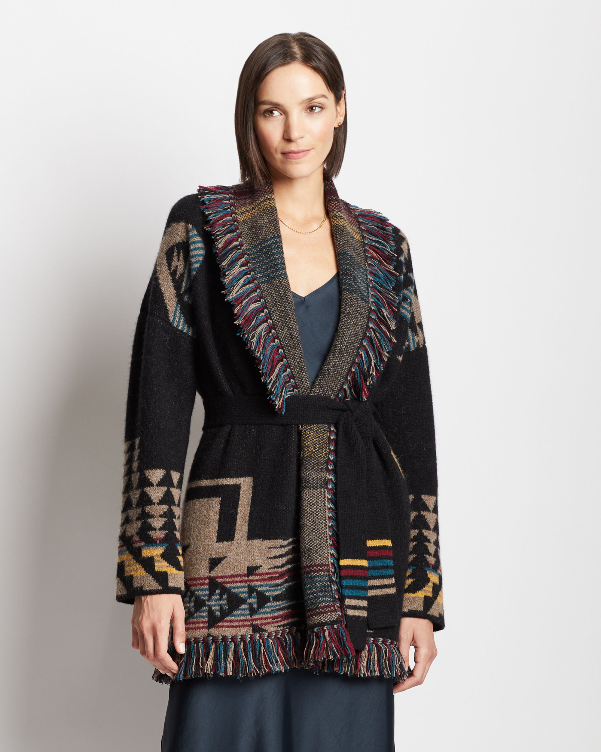 Pendleton alpaca hoodie top