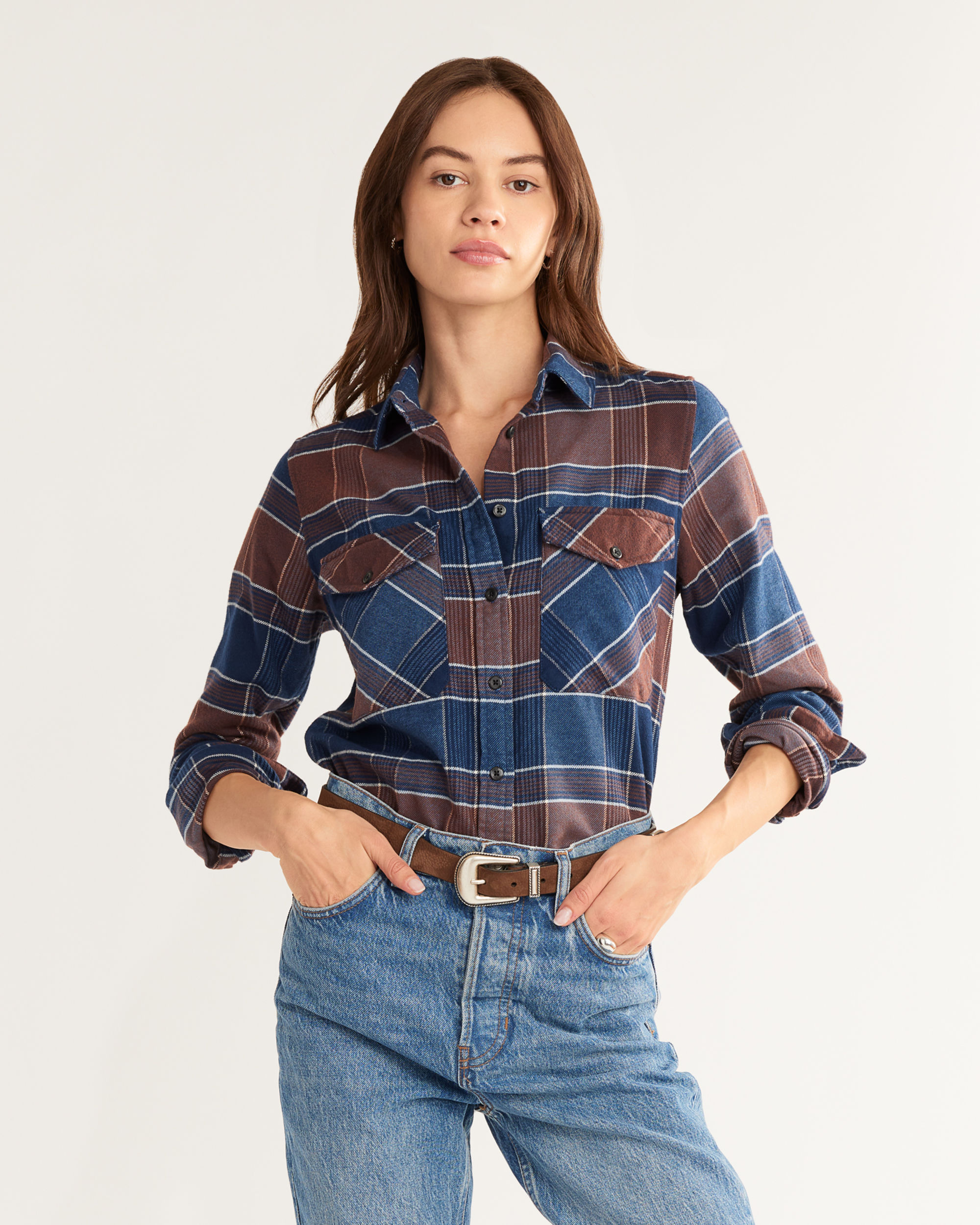 WOMEN'S MADISON DOUBLE-BRUSHED FLANNEL SHIRT | Pendleton