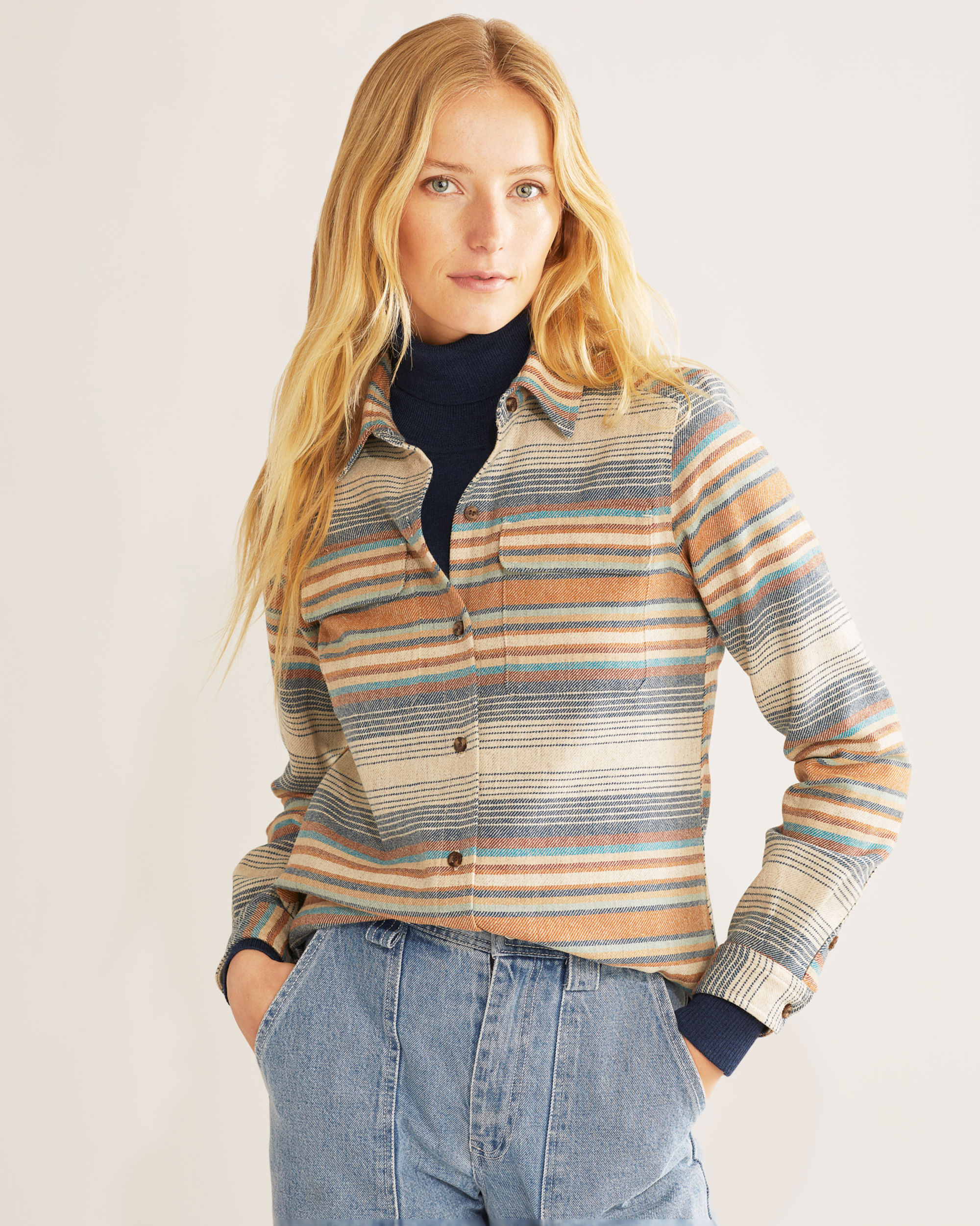 Look Stylish in the Women's Striped Board Shirt | Pendleton