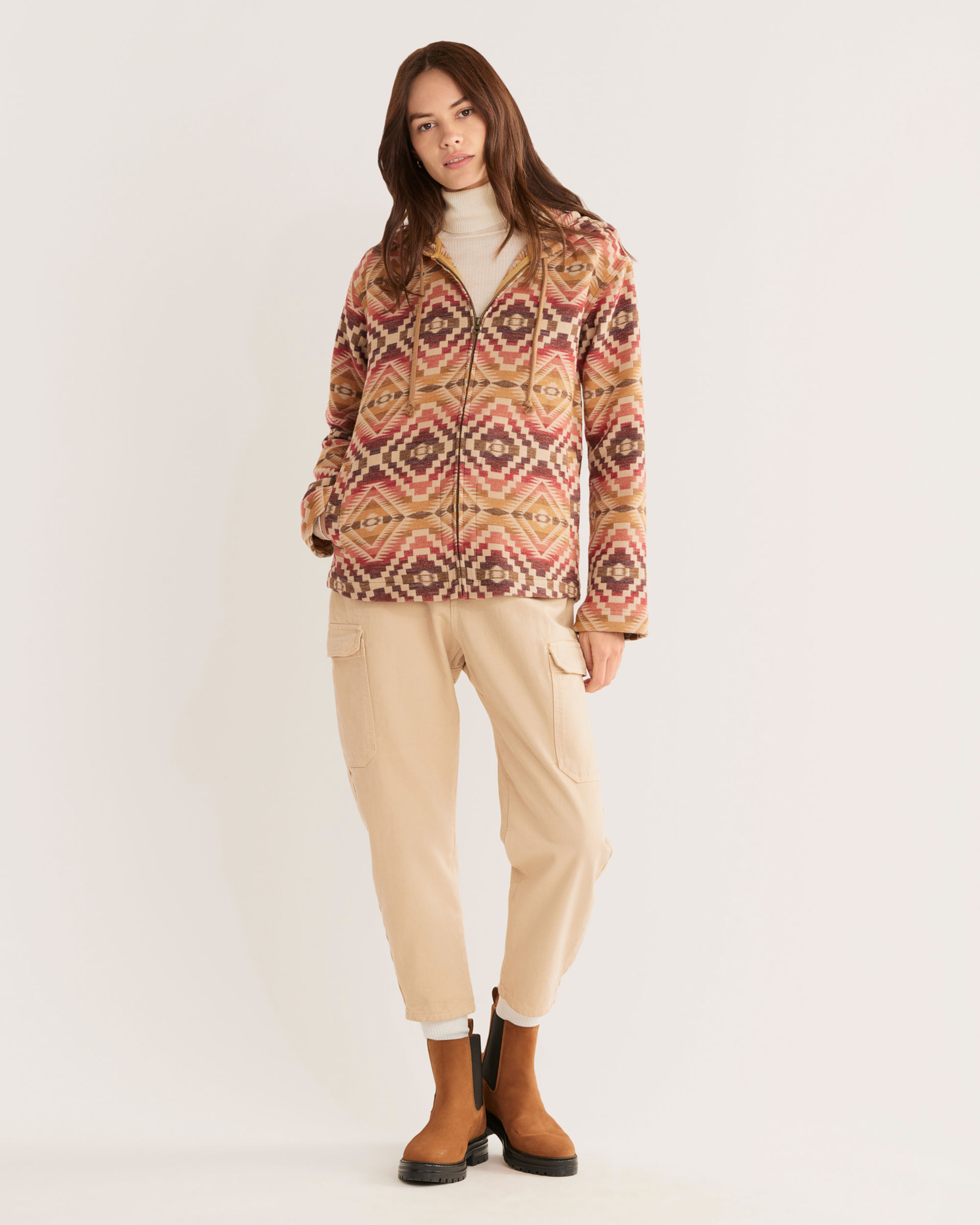 Stay Warm in the Women s Doublesoft Zip Front Hoodie Pendleton