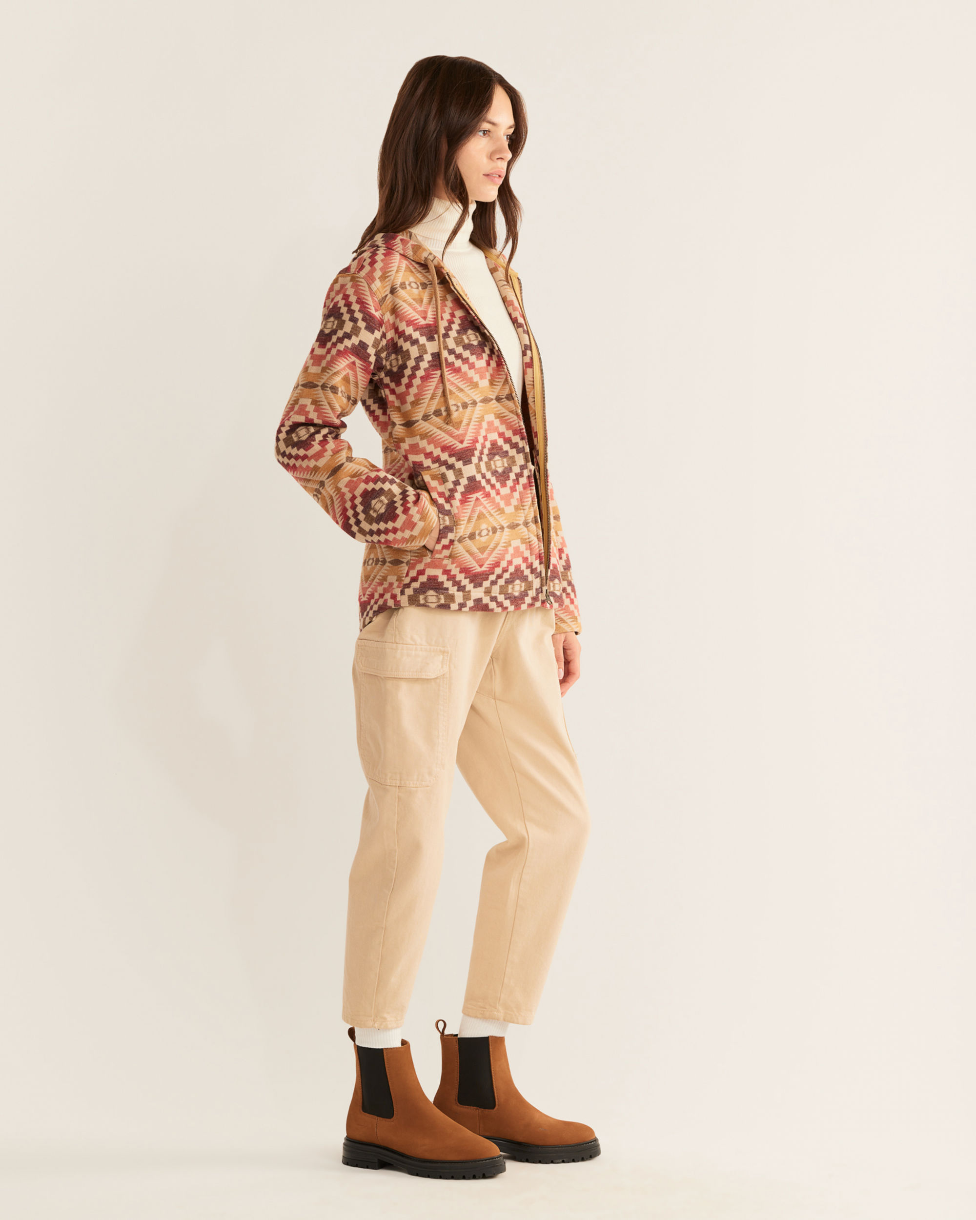 Pendleton wool zip hoodie discount