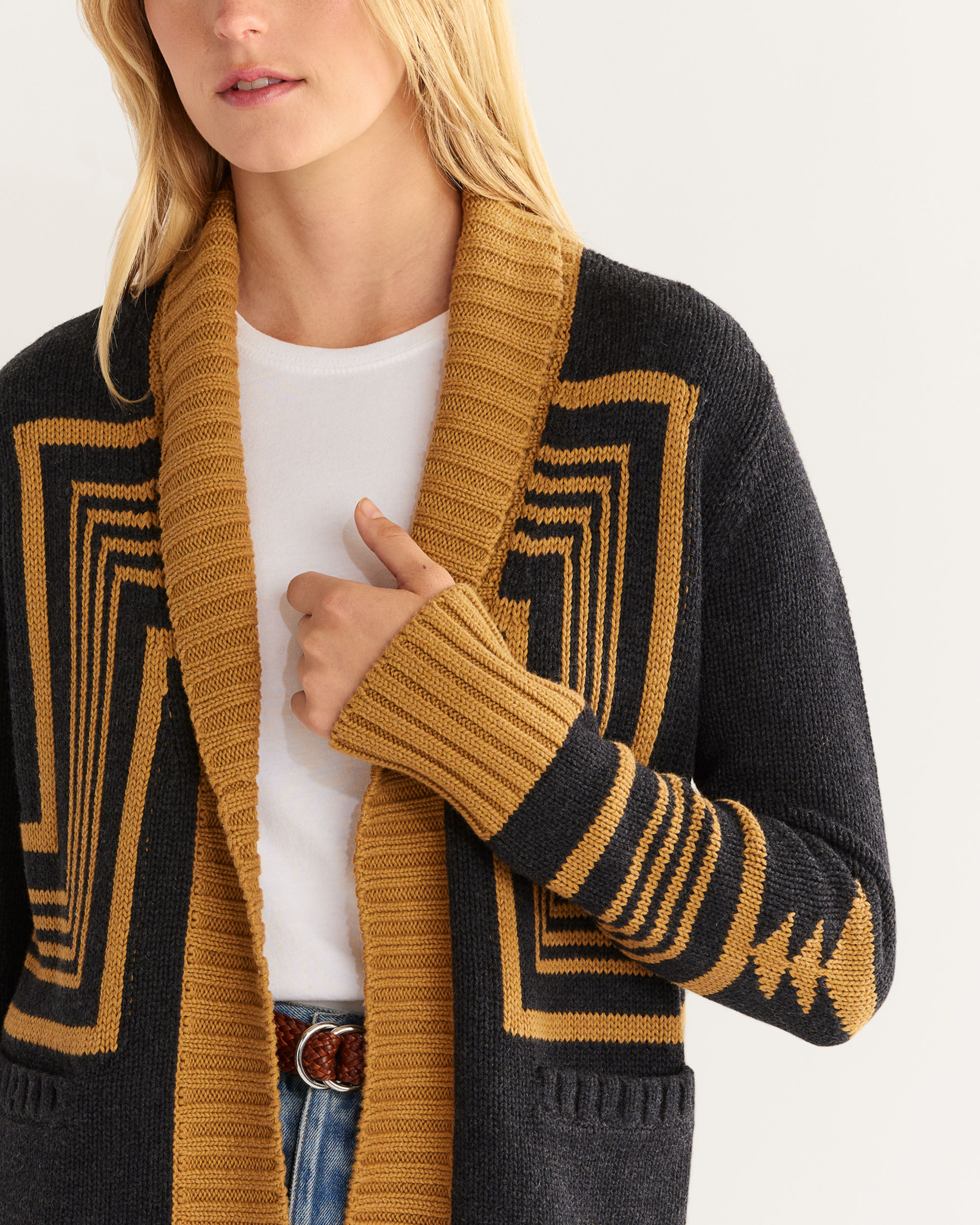 WOMEN'S SHAWL-COLLAR OPEN CARDIGAN | Pendleton