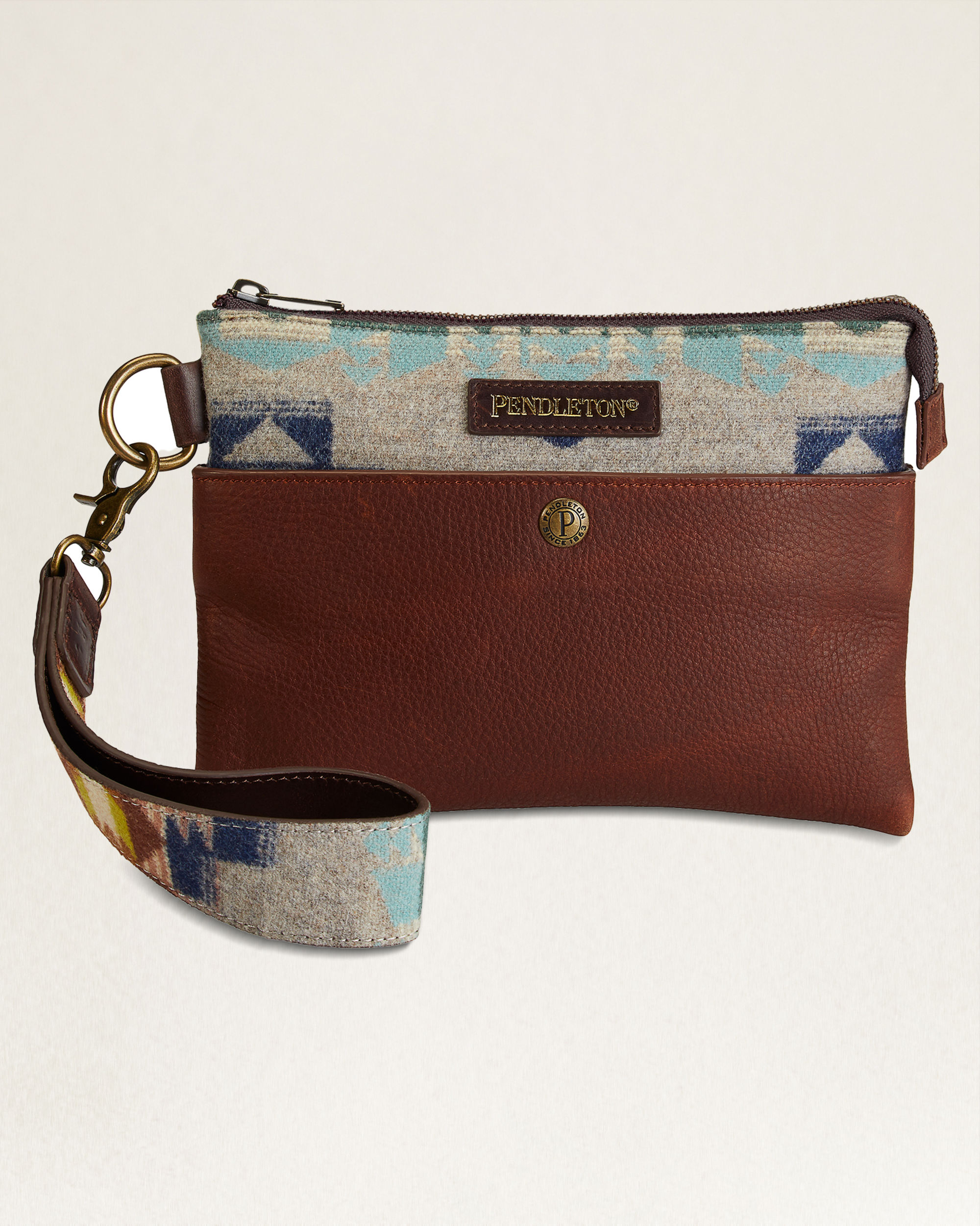 Desert Dawn Wool Leather Clutch
