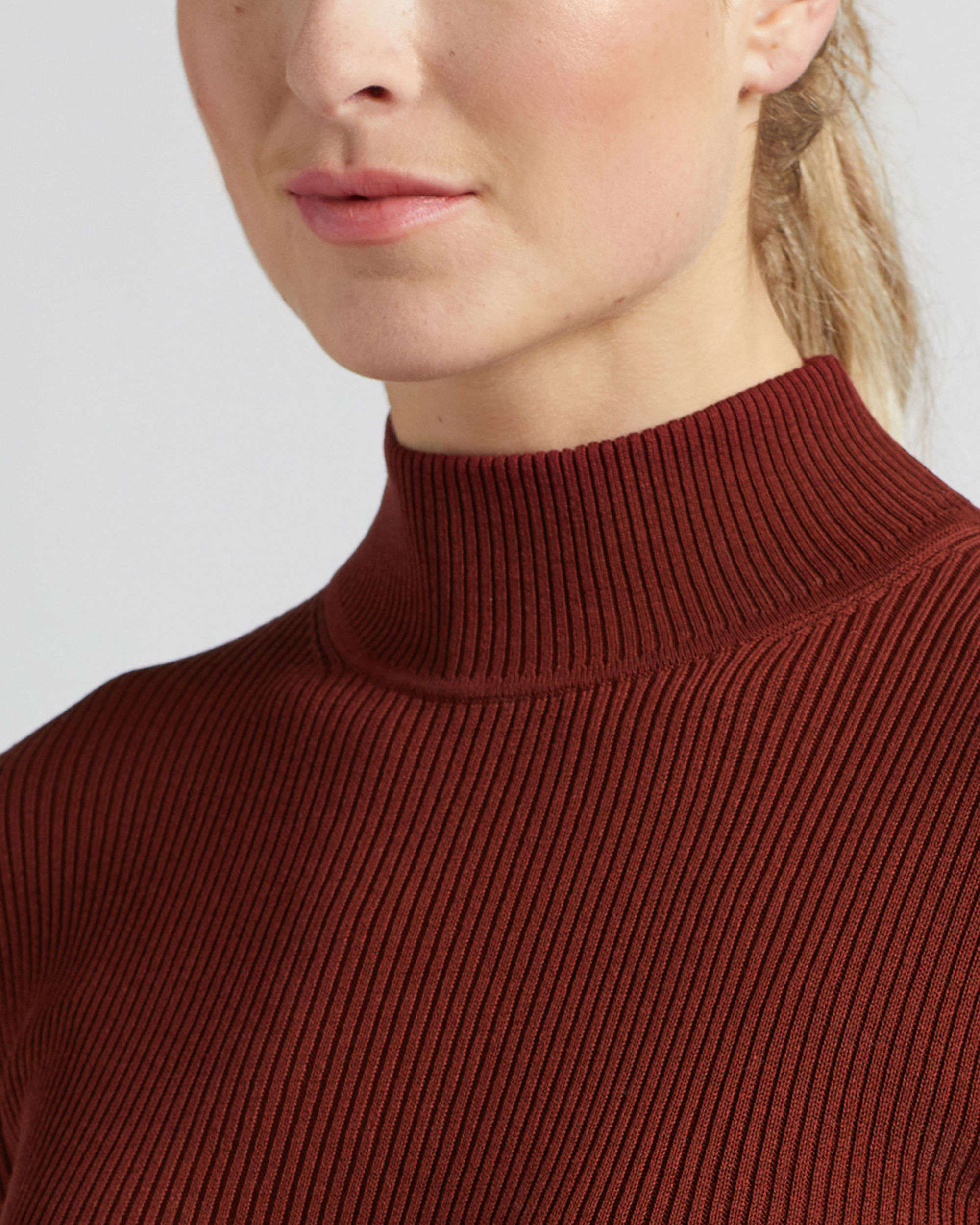 Rib Mock Neck 6474