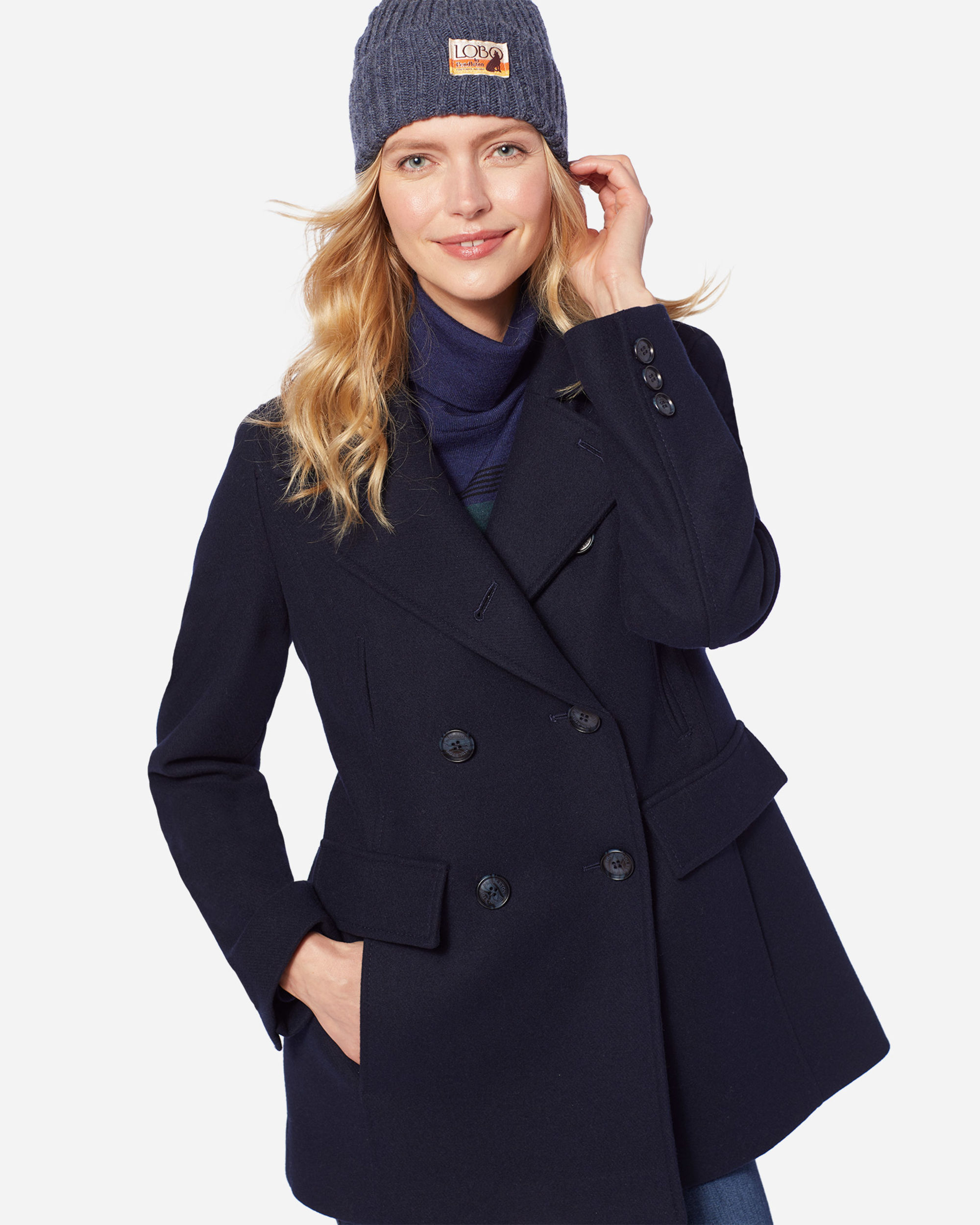WOMEN S WOOL PEA COAT