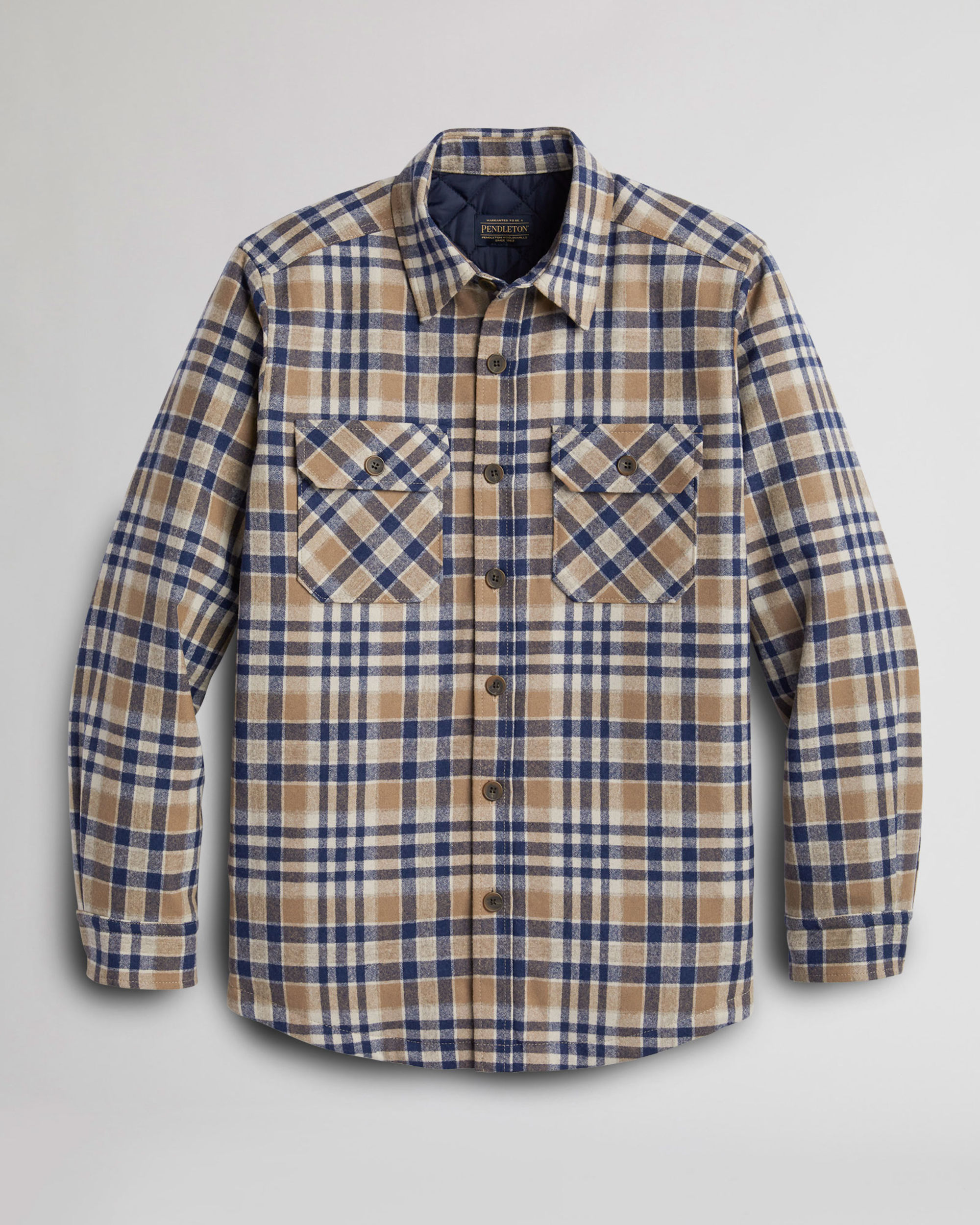 Pendleton quilted hot sale shirt jacket