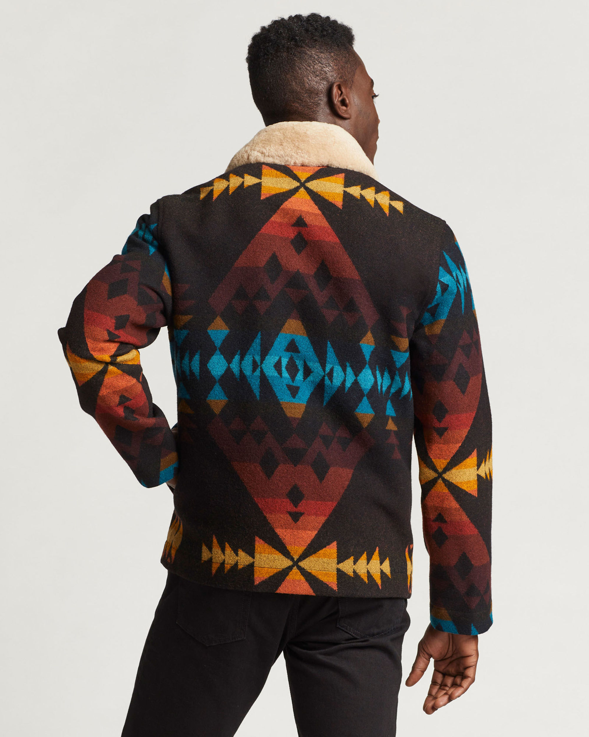 Mens pendleton wool coat sale