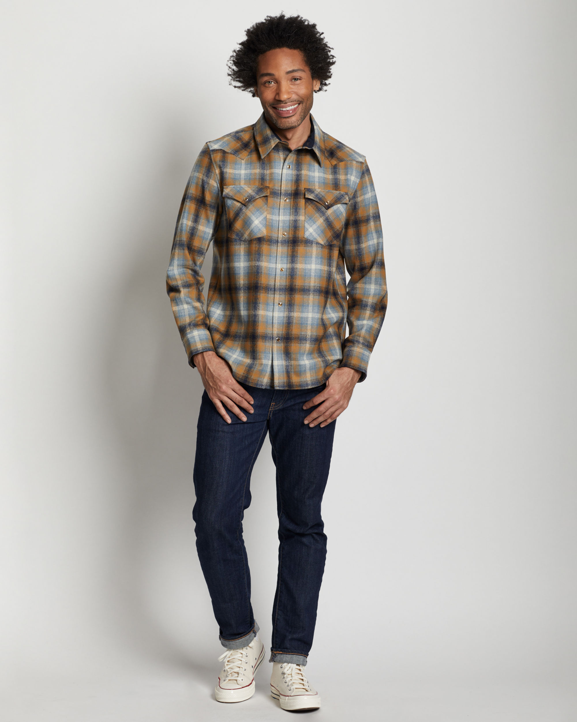 MEN'S PLAID SNAP-FRONT WESTERN CANYON SHIRT | Pendleton Woolen Mills