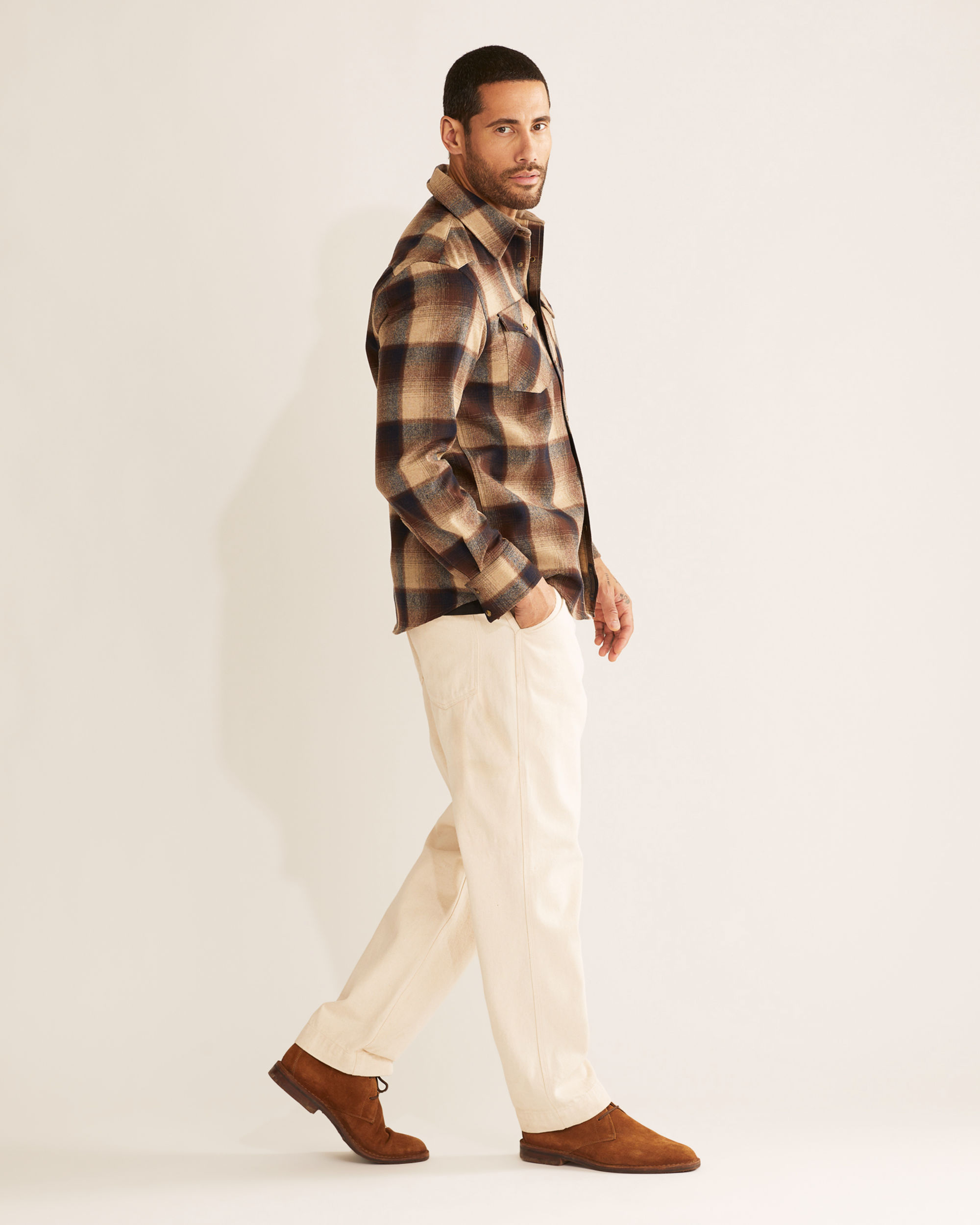 New Designer Thickness Plaid Cotton Brand Denim Jacket For Men