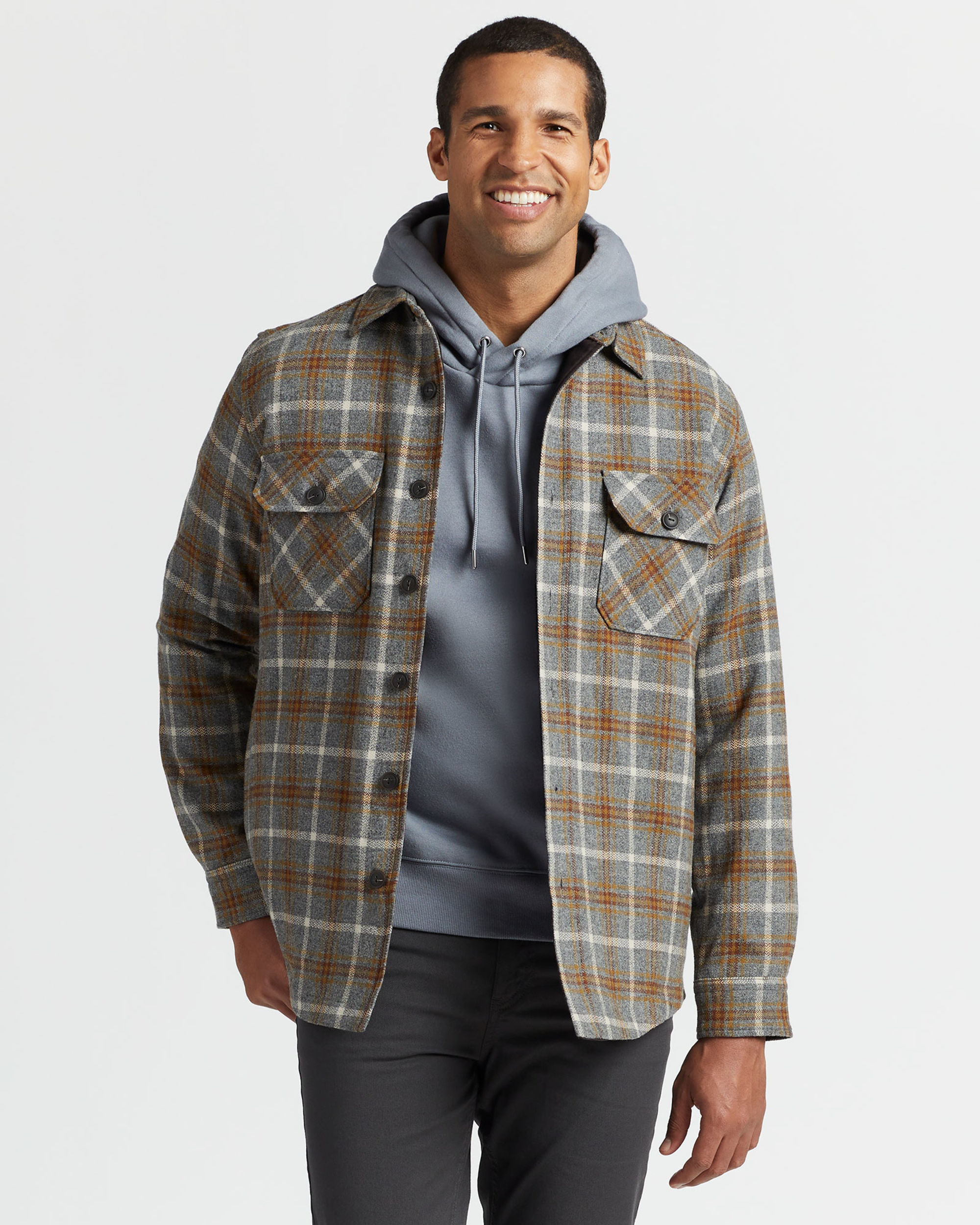 Men s Quilted Shirt Jacket