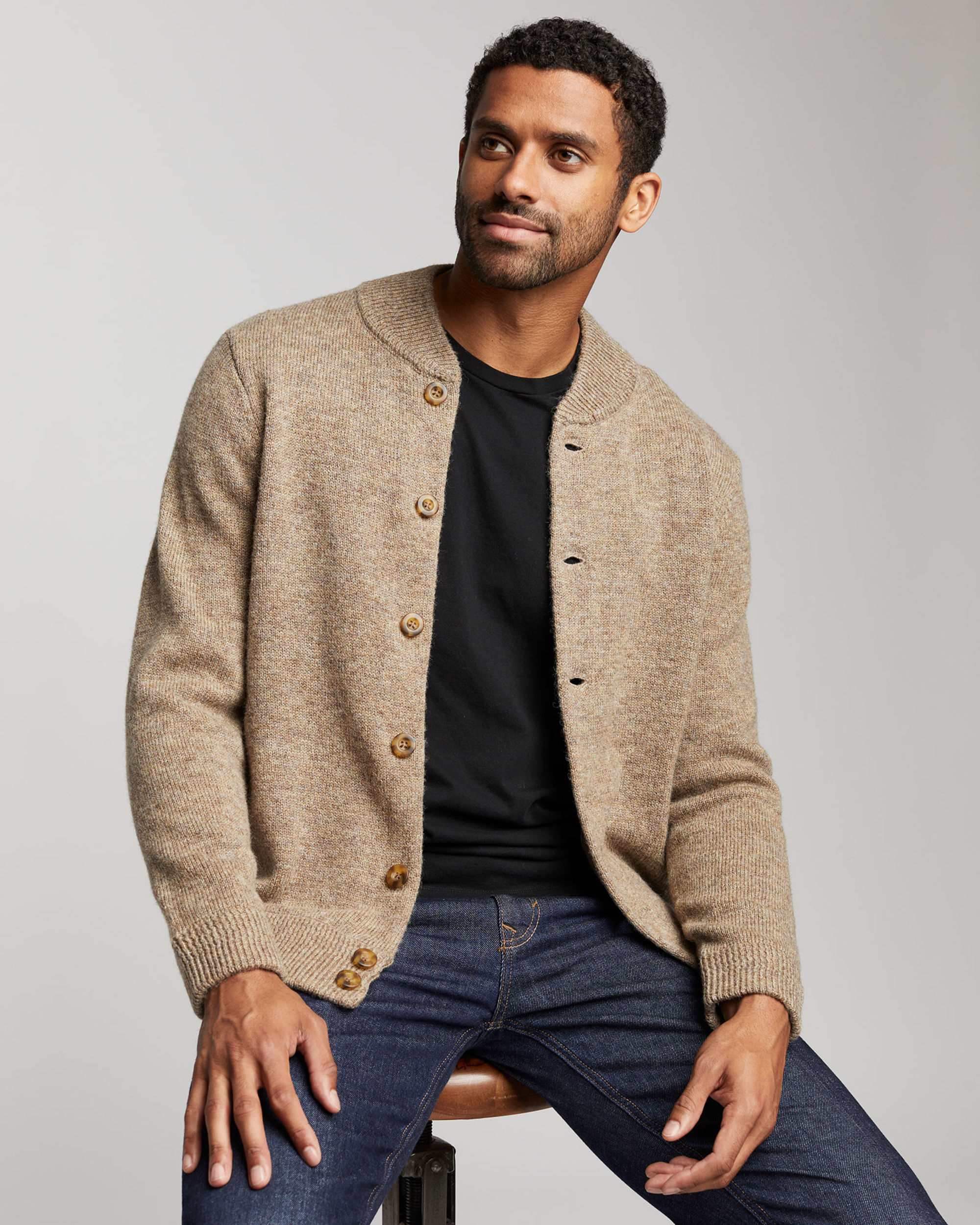 Shop the Stylish Men s Shetland Collection Cardigan
