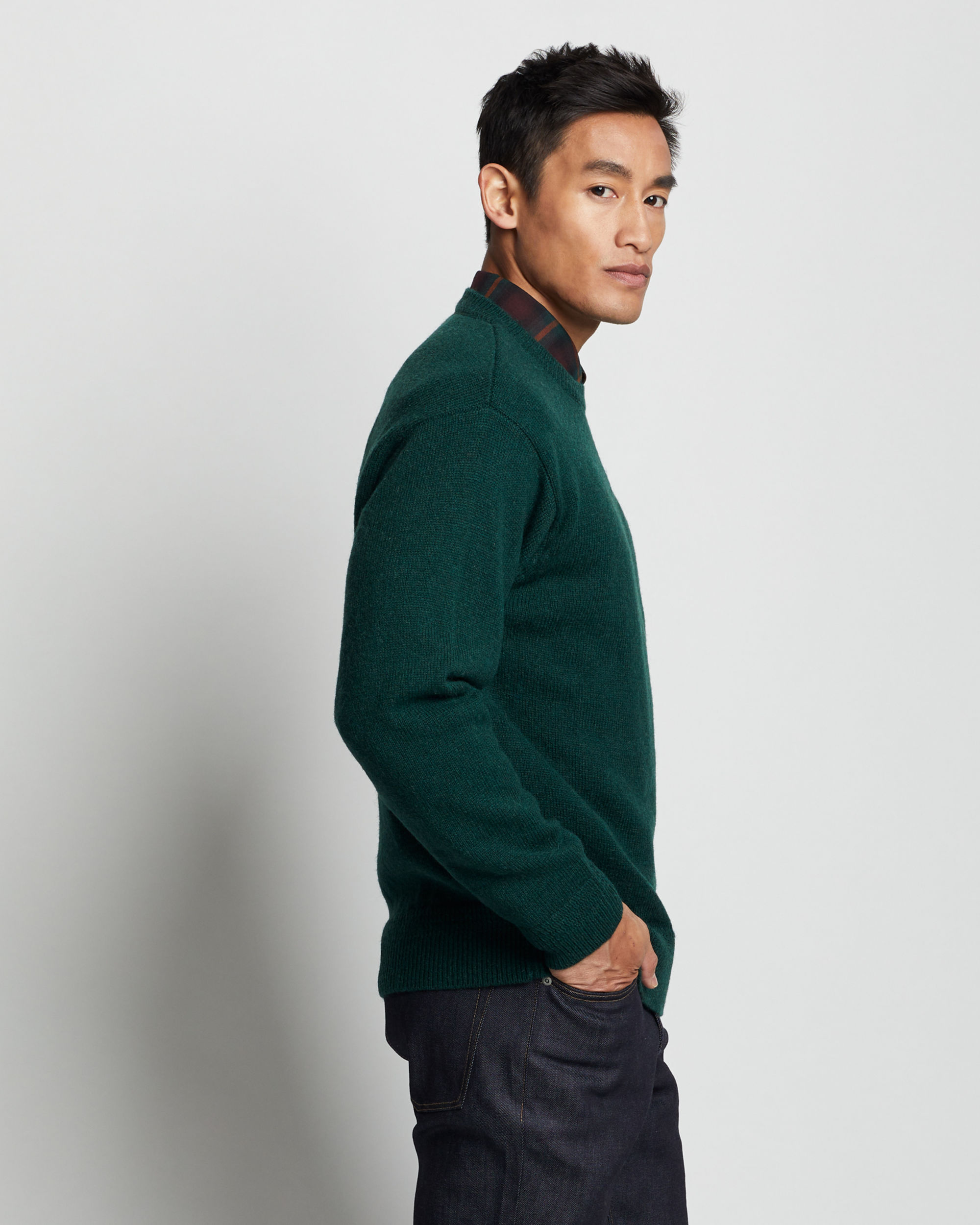 Pendleton Shetland Wool Crewneck Sweater – Johnson Woolen Mills