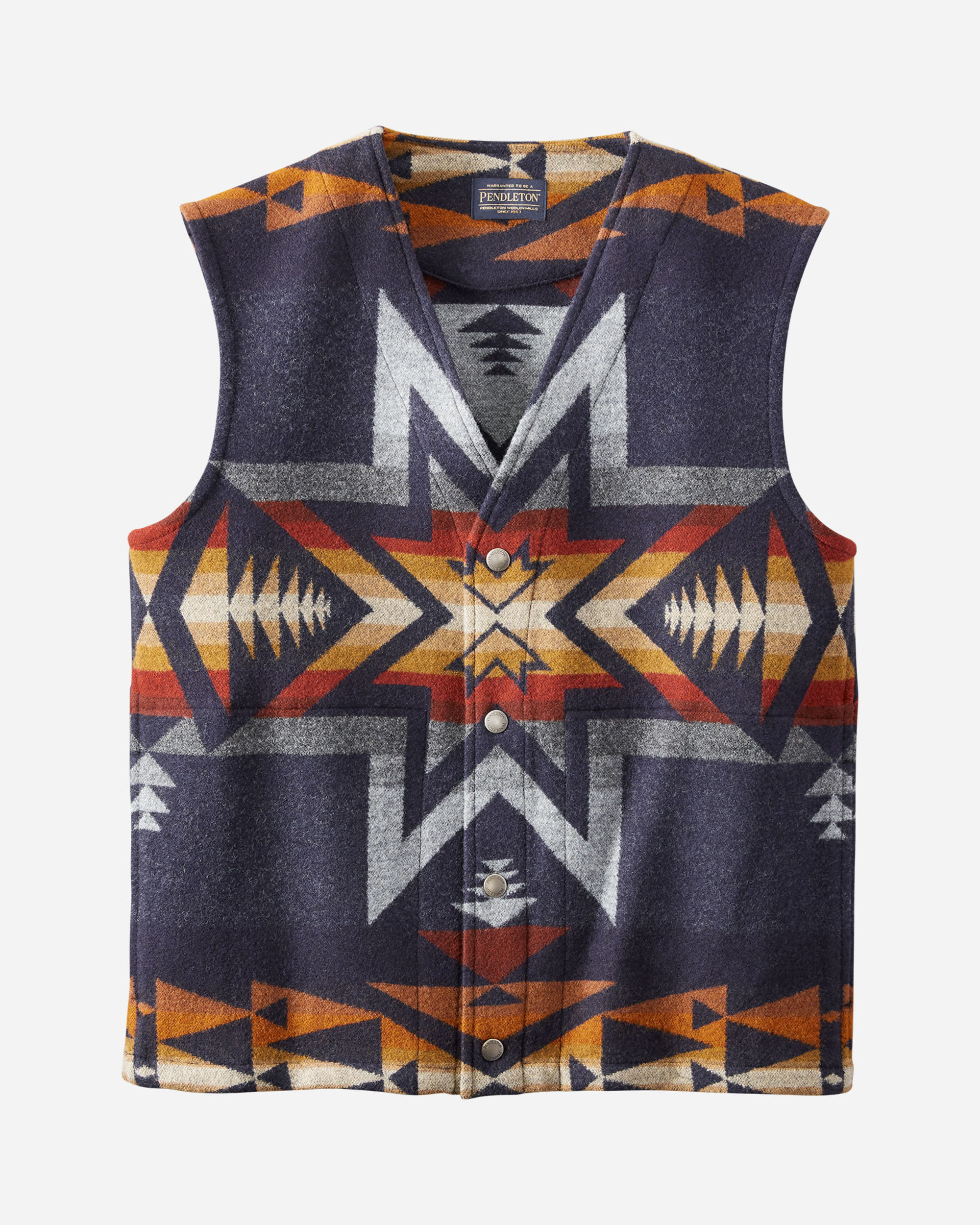 MEN S JACQUARD WOOL VEST Pendleton
