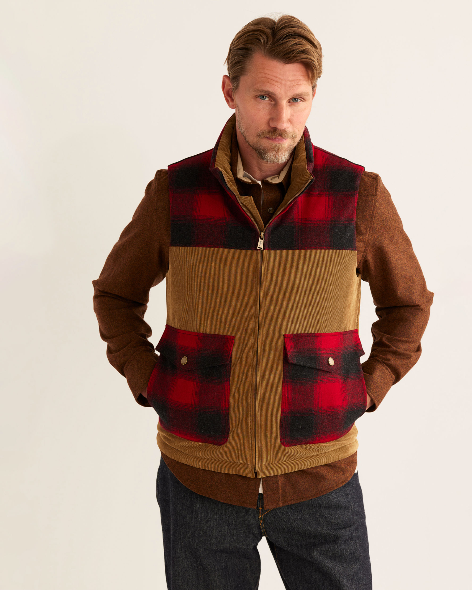 Stay Warm & Stylish with the Men's Black Hills Down Vest | Pendleton