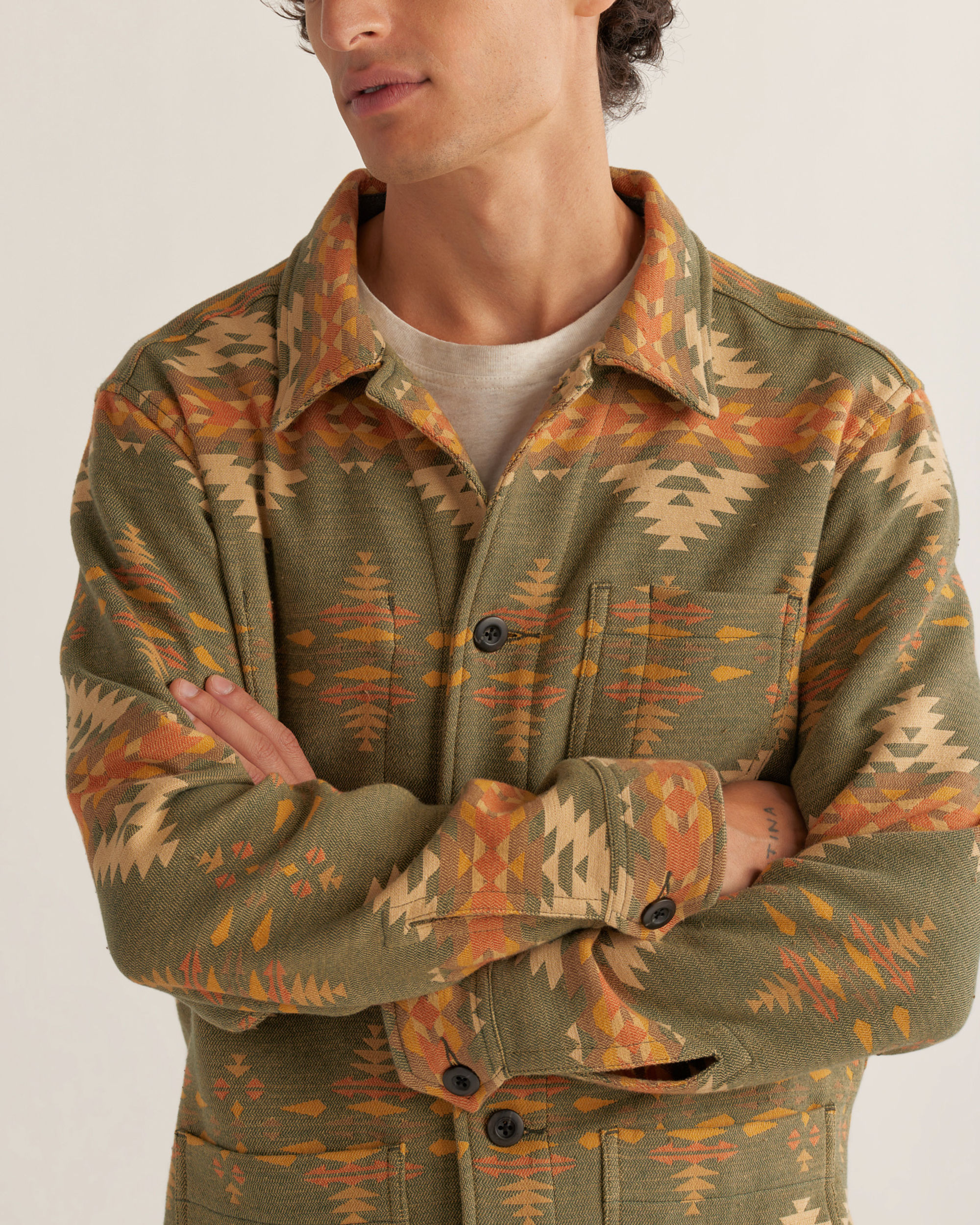 Cotton cheap overshirt mens