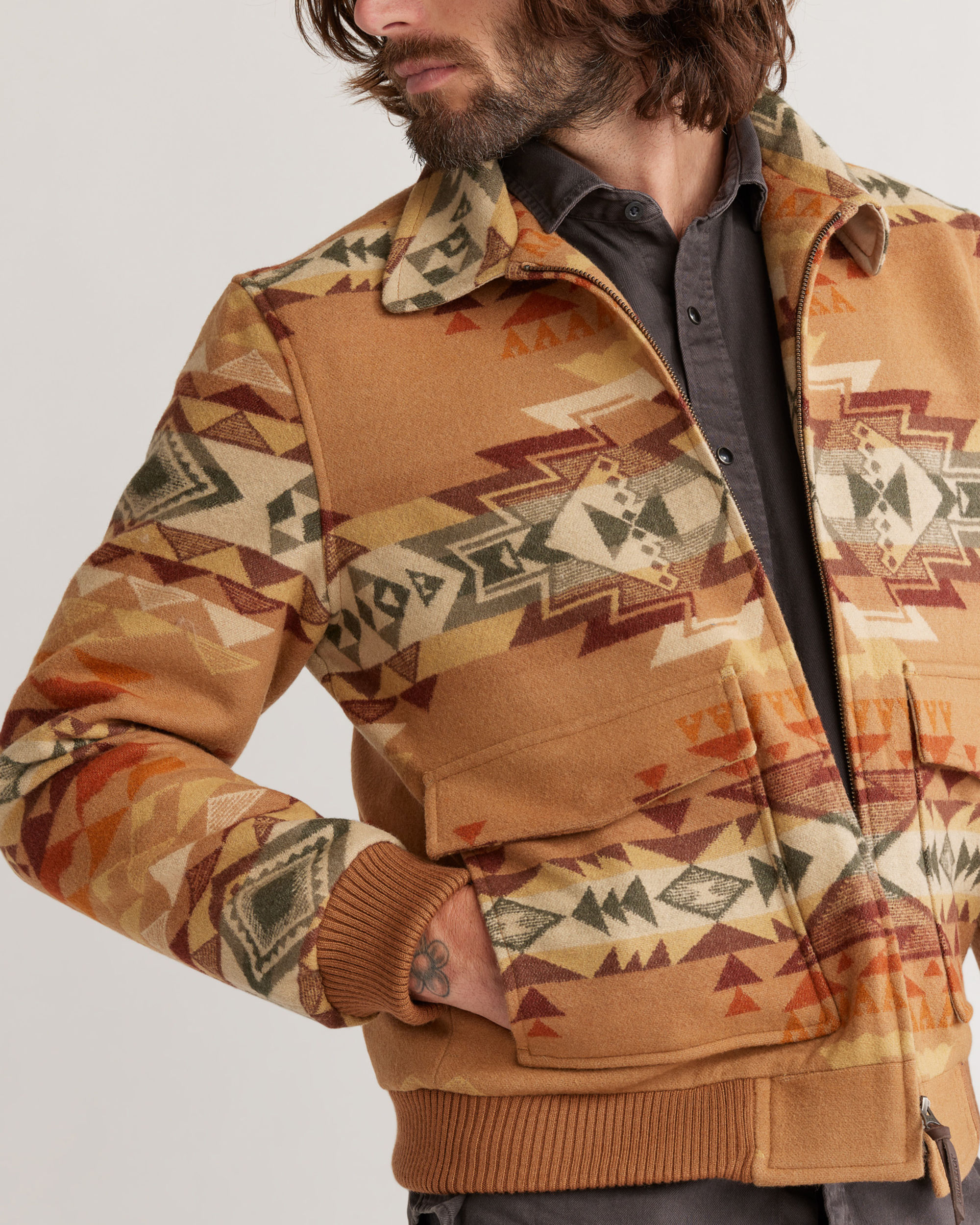 Zip front coat 2025