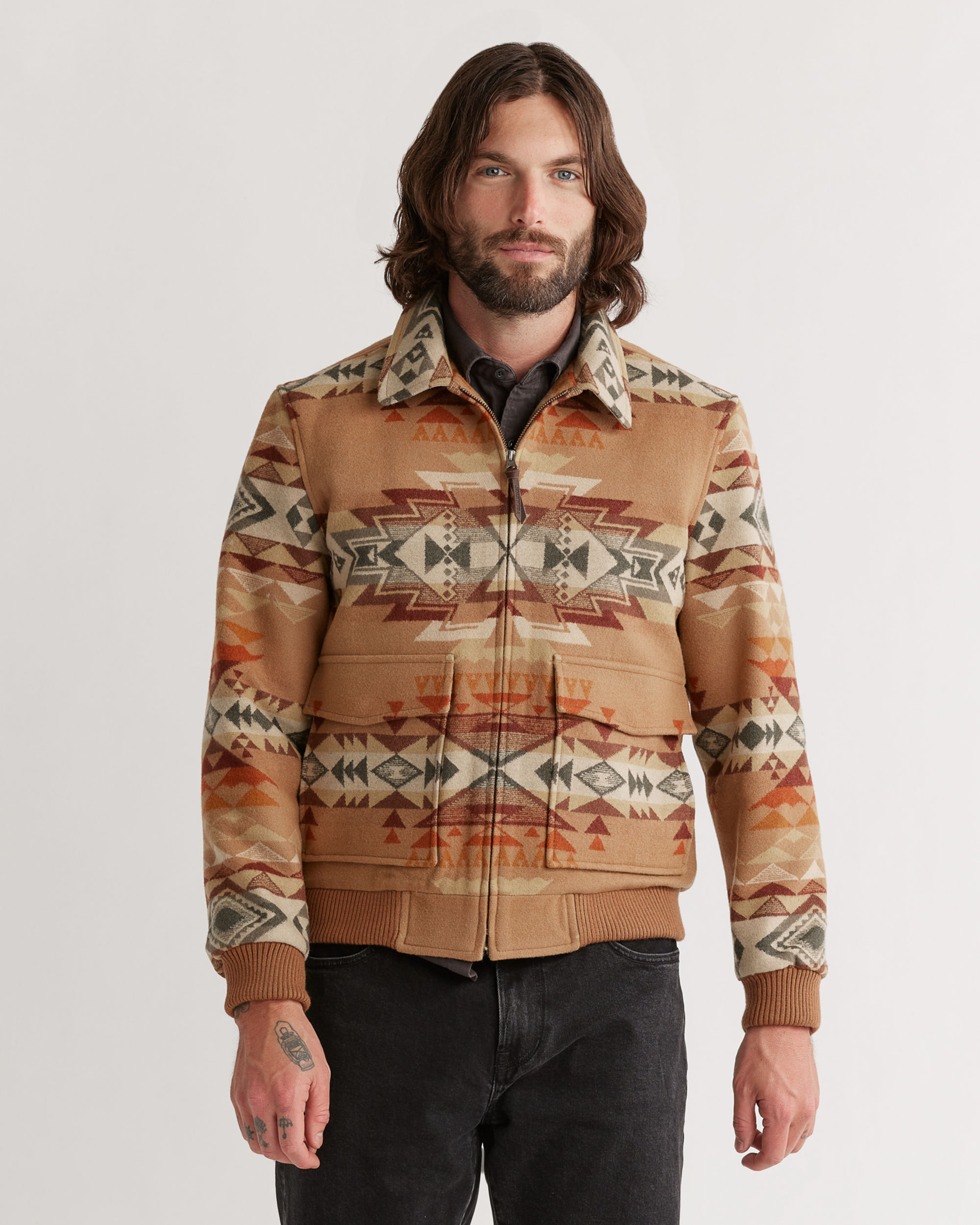 Mens pendleton wool coat new arrivals