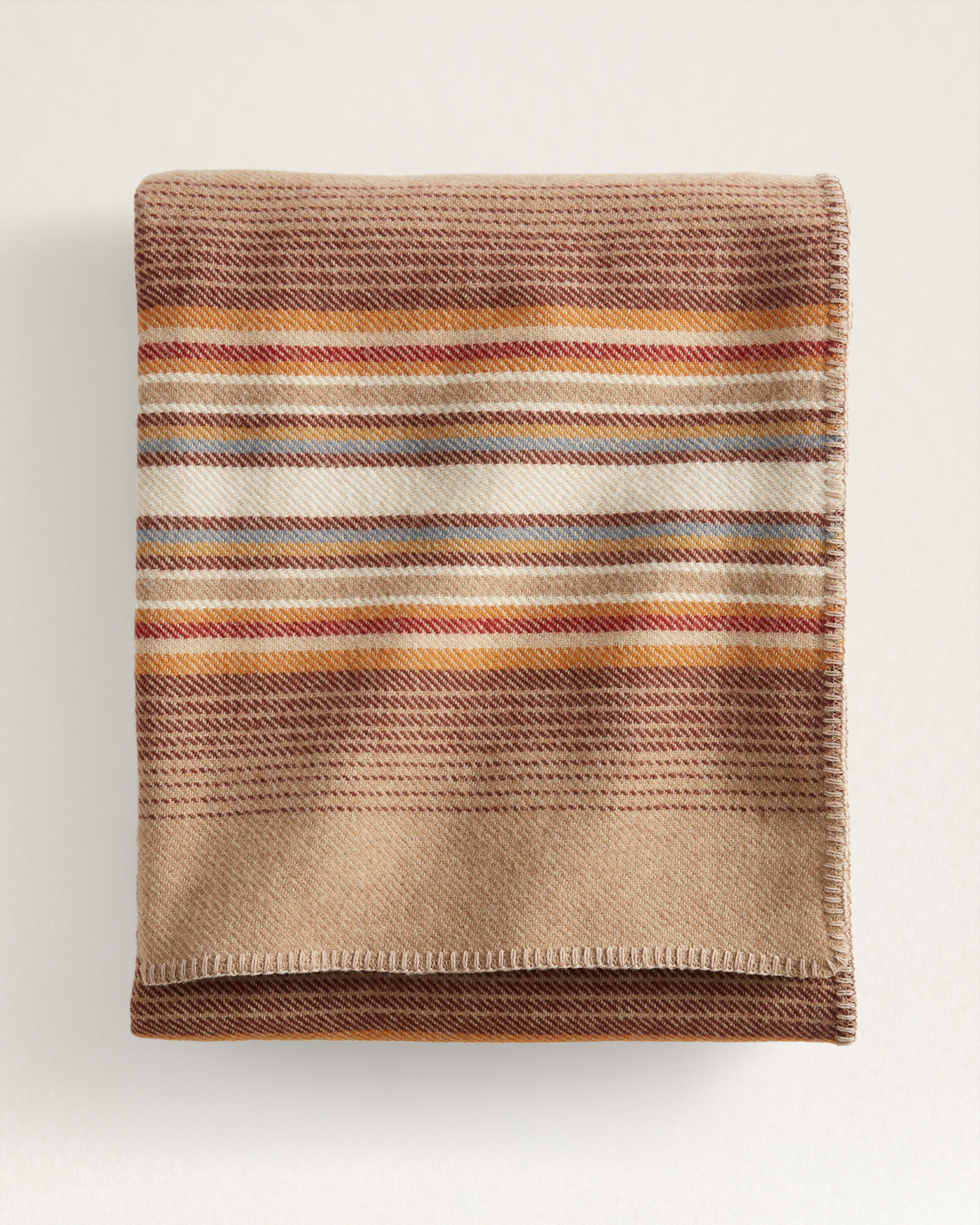 Wool stripe blanket sales