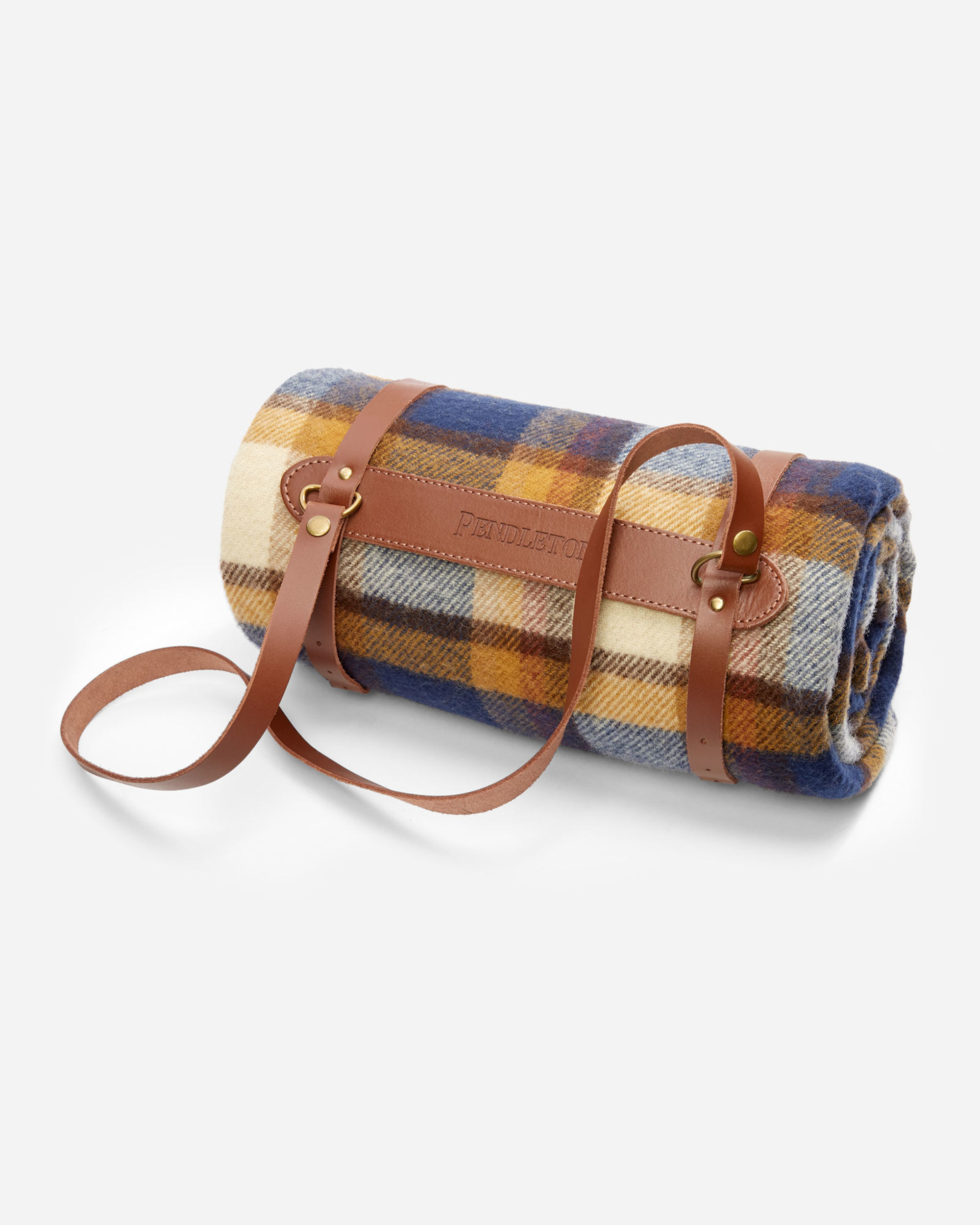 Pendleton leather blanket sale carrier
