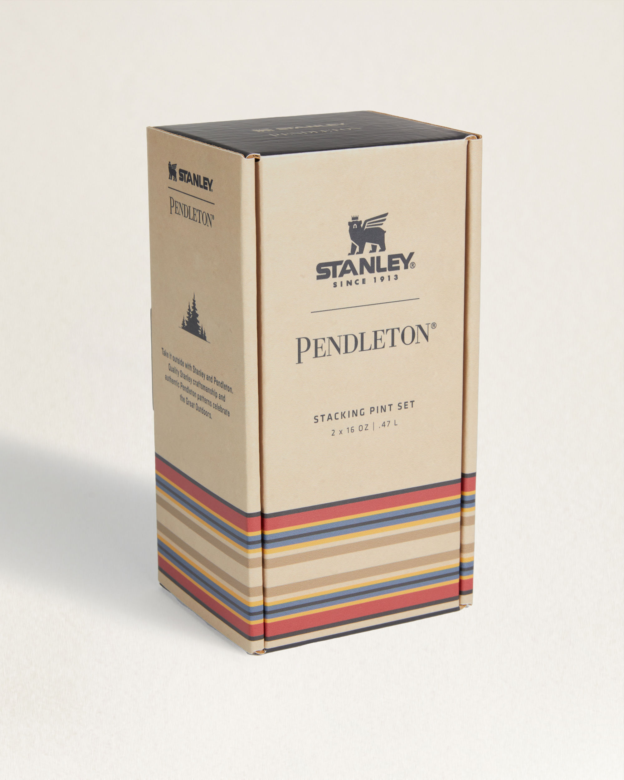 Stanley x Pendleton Stacking Beer Pint Set 2-Pack, 16 OZ