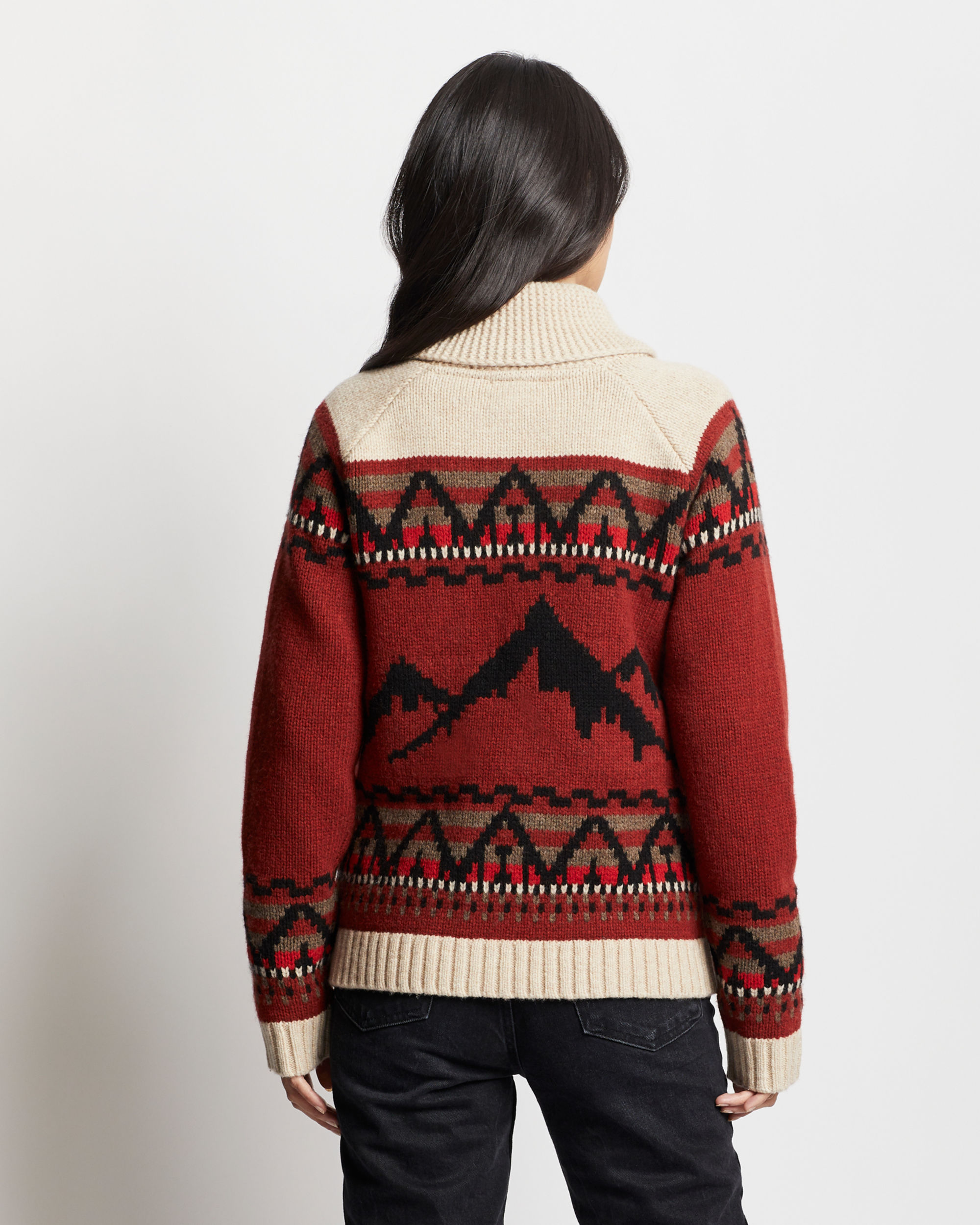 Women's Alpine Lambswool Zip Cardigan Pendleton