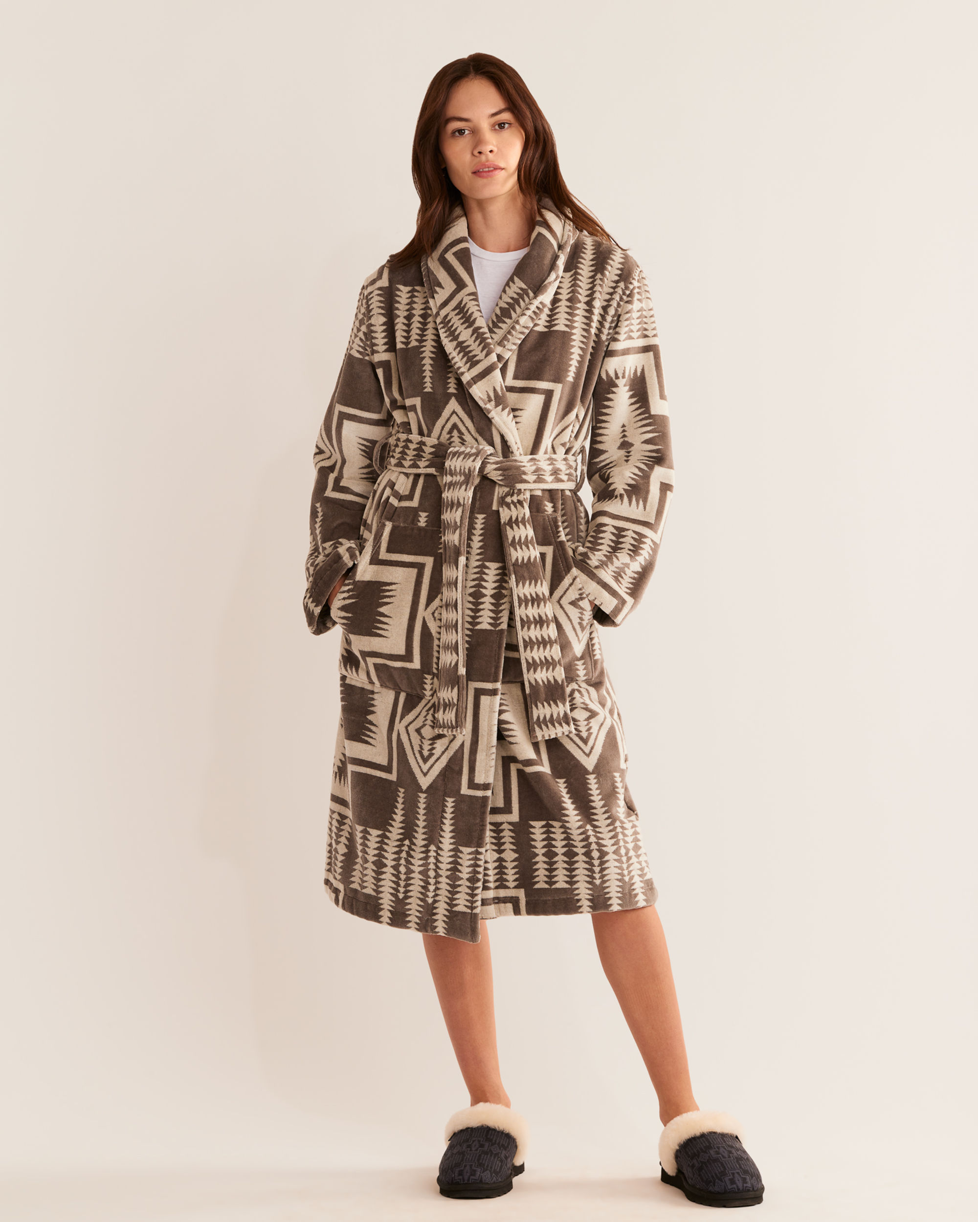 WOMEN'S COTTON TERRY VELOUR ROBE