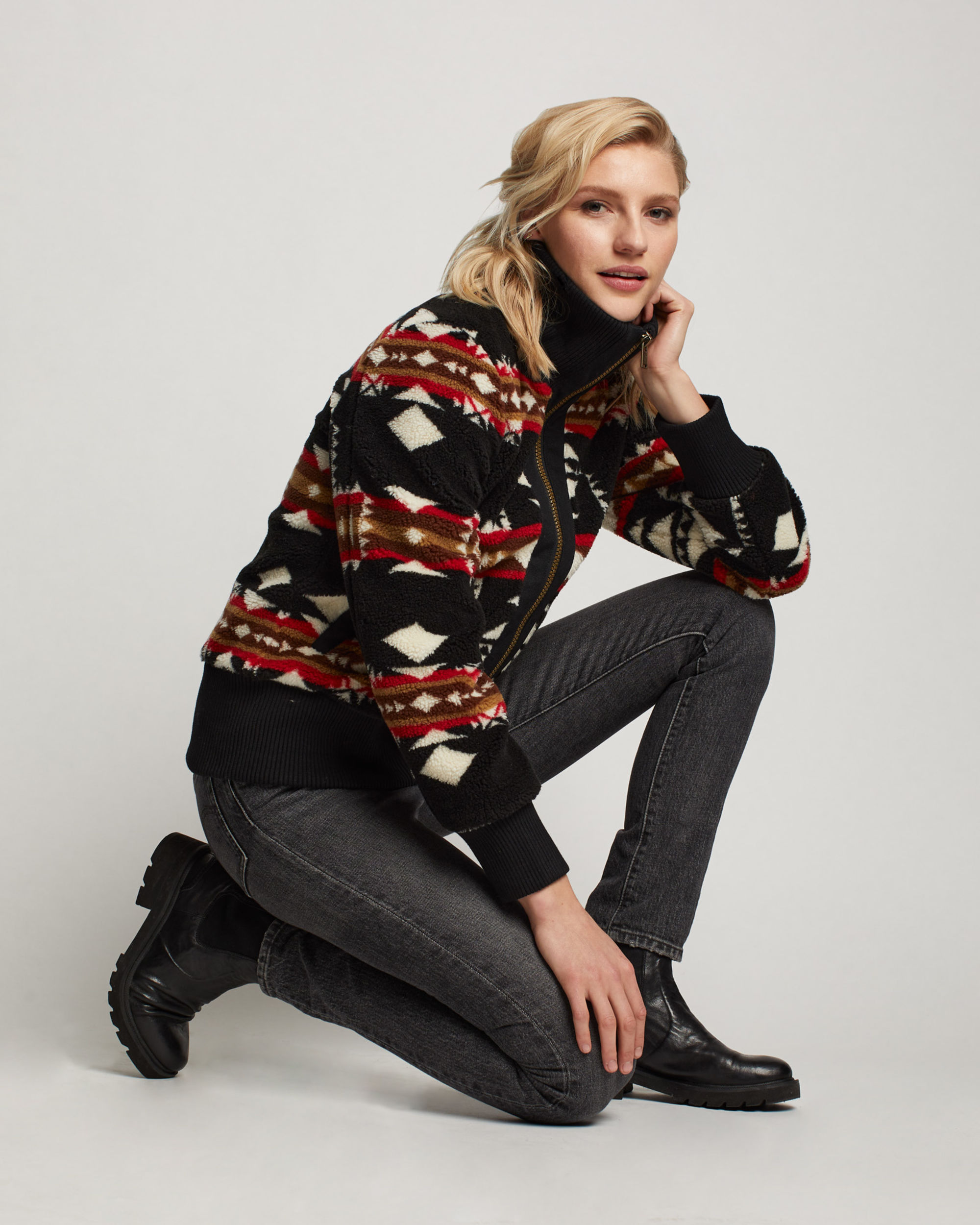 Foxglove Fleece Bomber Jacket for Women | Pendleton