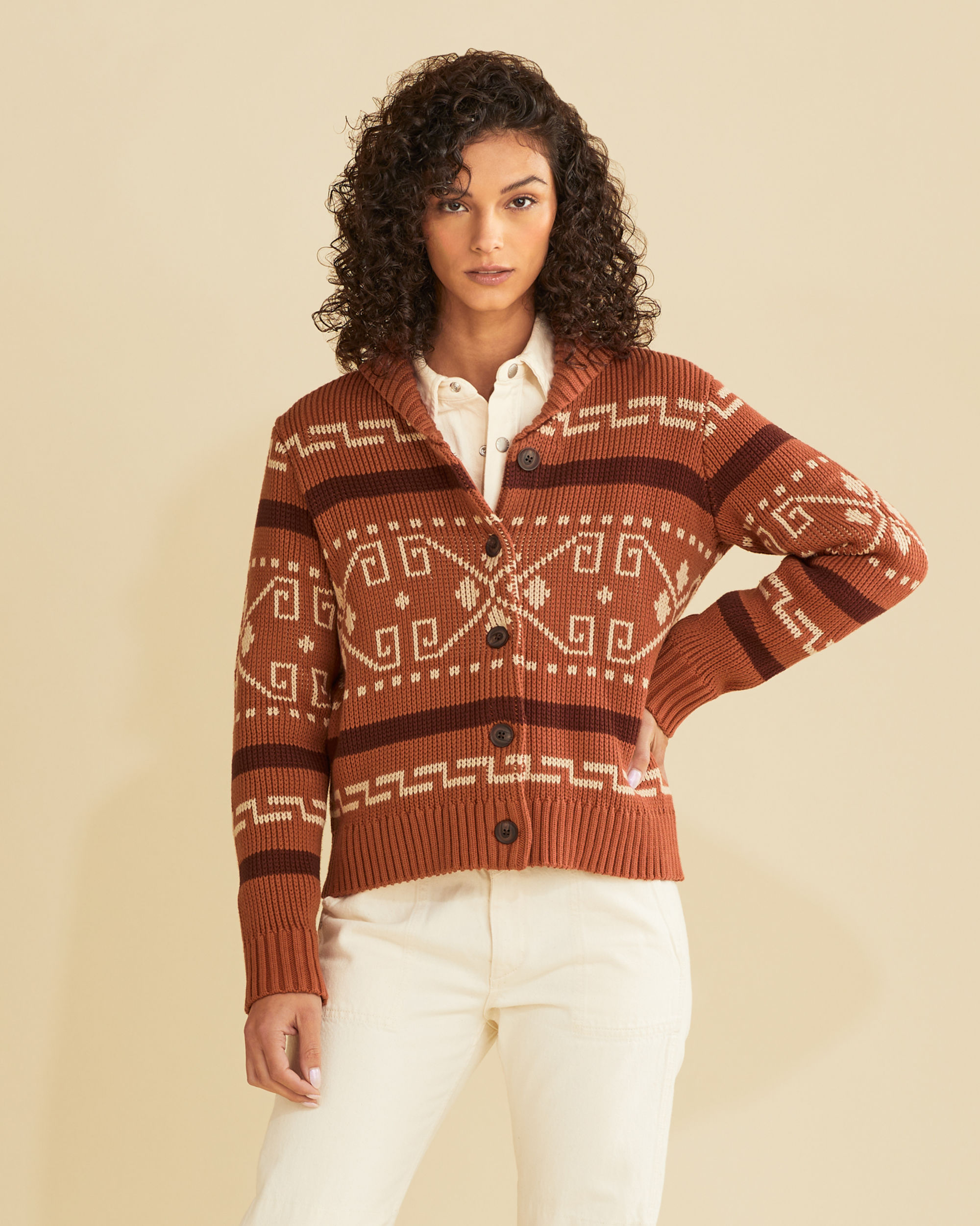 Womens Westerley Cotton Cardigan Pendleton 7766