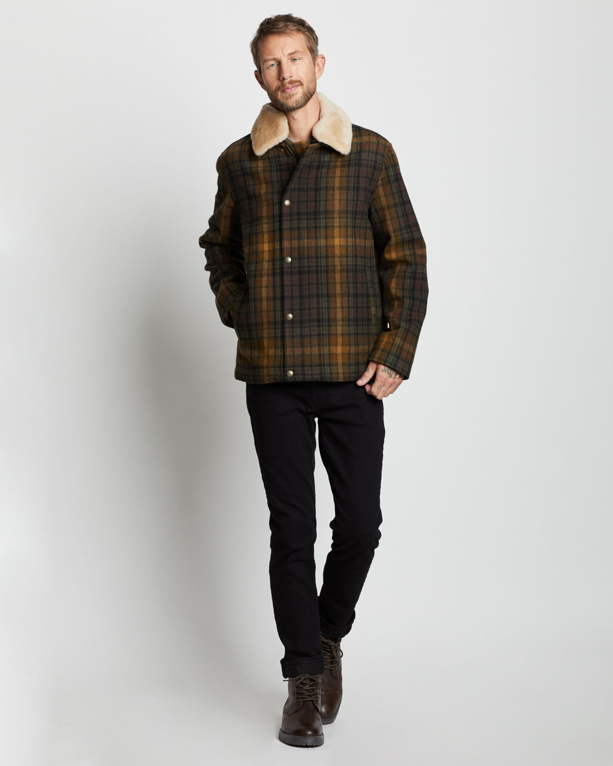 Men's Plaid Silverton Coat | Pendleton Woolen Mills