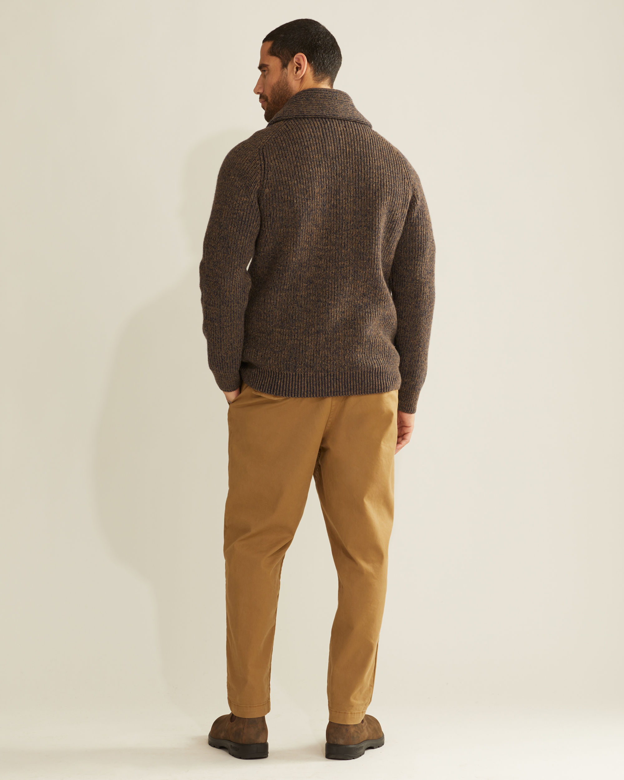 Stay Warm with Men's Lambswool Shawl Collar Cardigan Pendleton