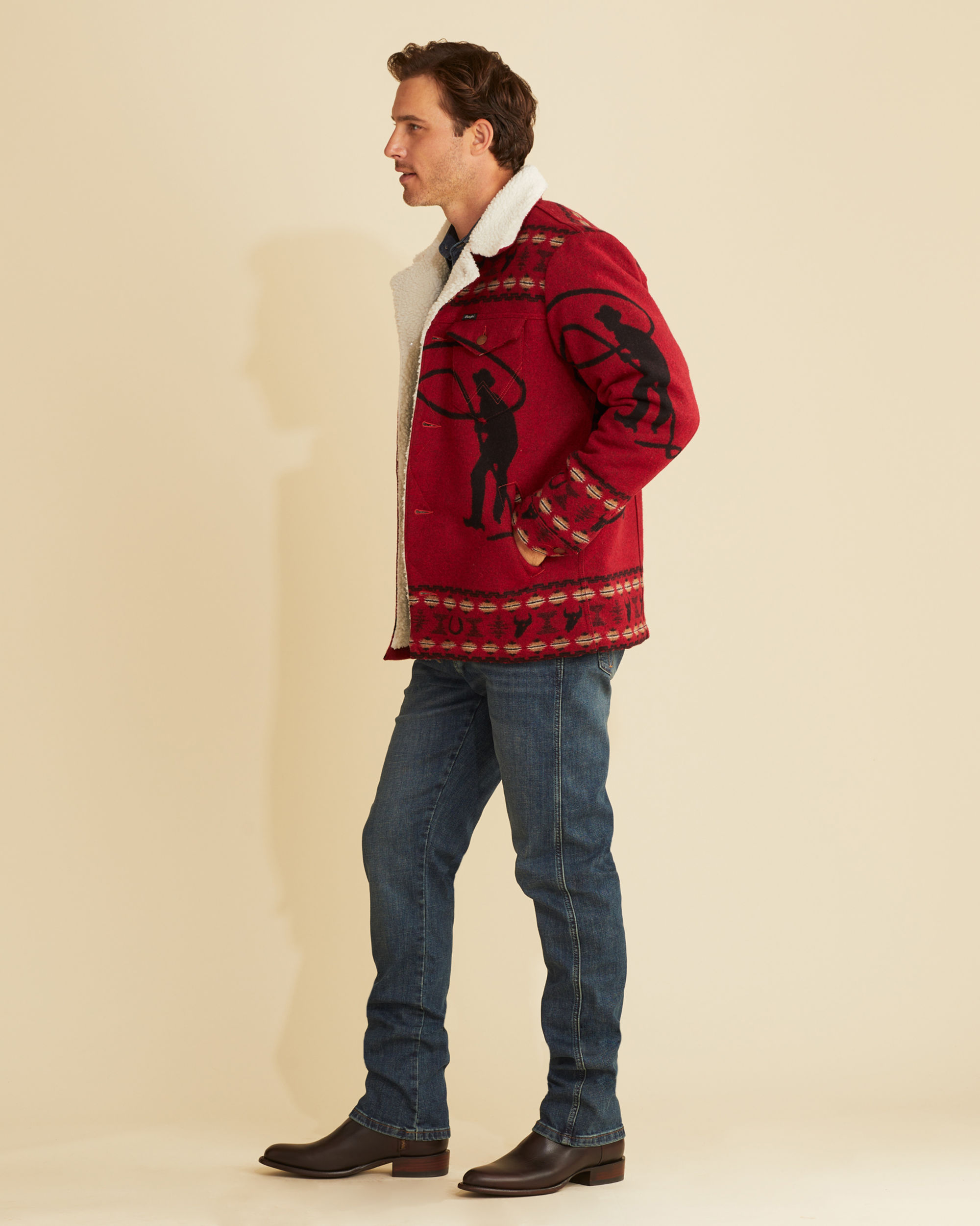 Wrangler x Pendleton Men's Wool Wrange Coat Pendleton