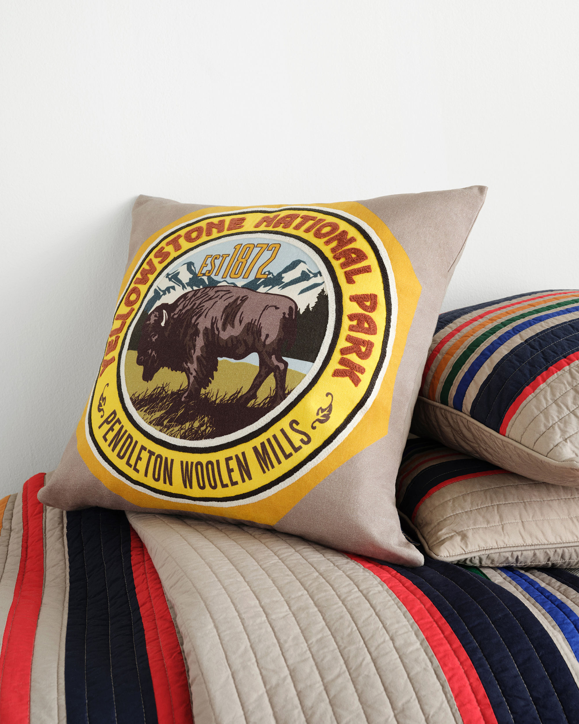 Yellowstone National Park Patch Pillow Pendleton