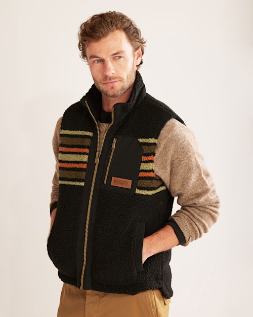 Stay Warm with Men's Ridgeline Berber Fleece Vest Pendleton