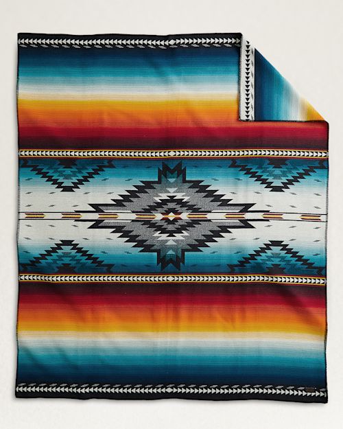 Shop & Wrap Up in Cozy Saltillo Sunset Blanket Pendleton
