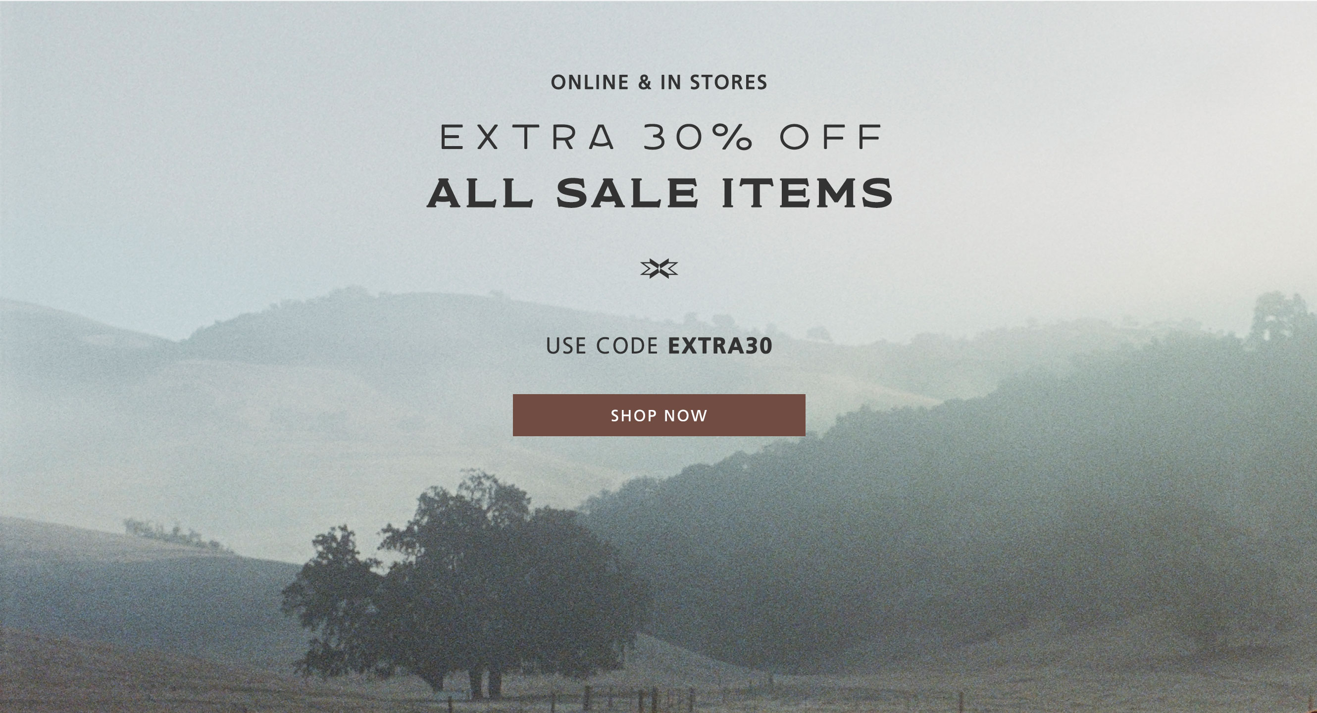 Extra 30% off all sale items - Use code EXTRA30